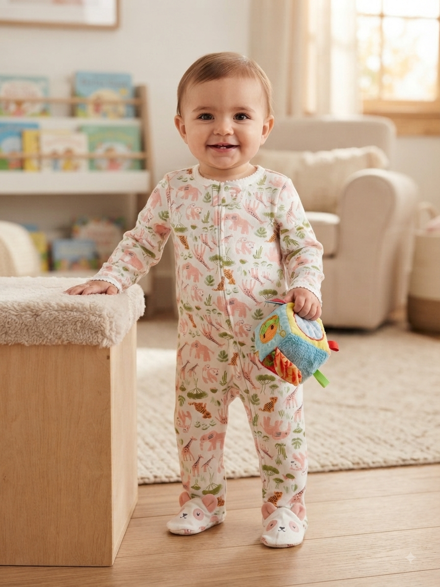 Animals with shoe- Baby high quality jumpsuit
