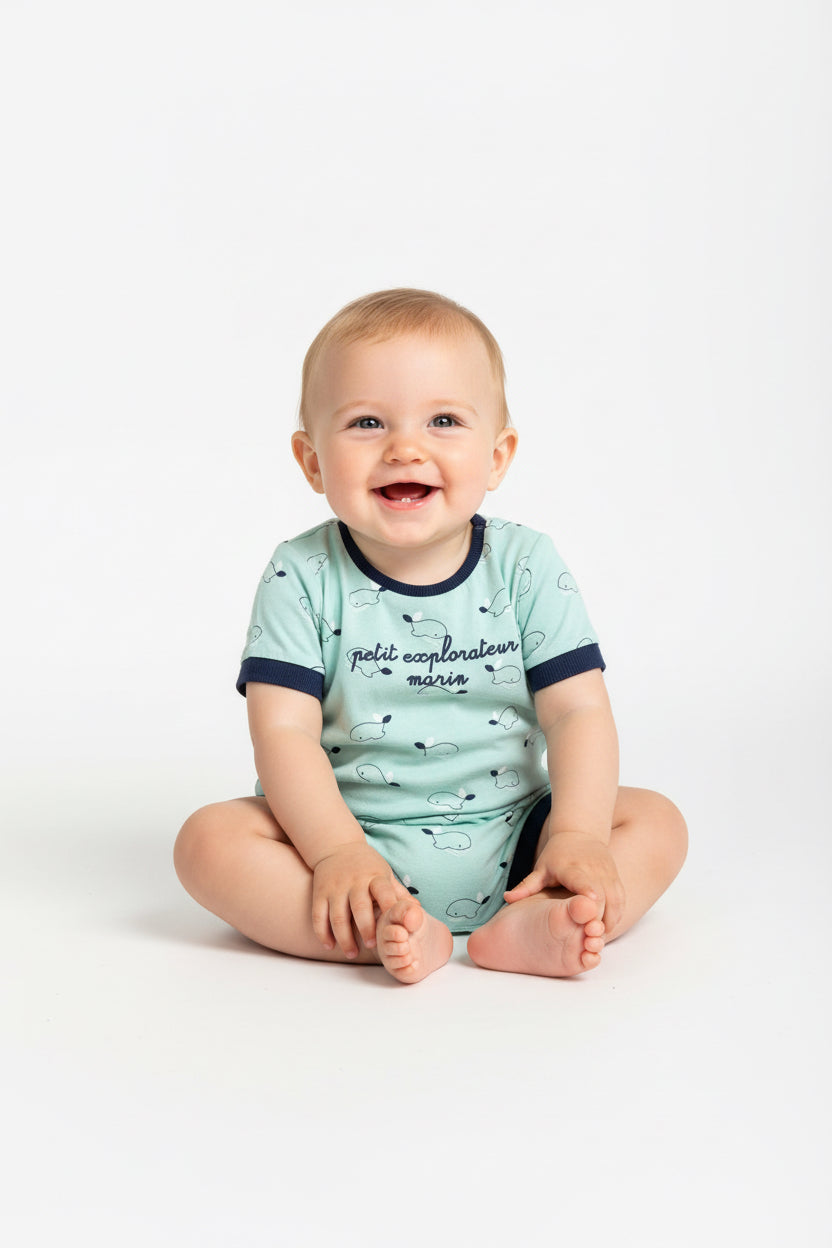 Fish 🦈-Baby Half Jumpsuit