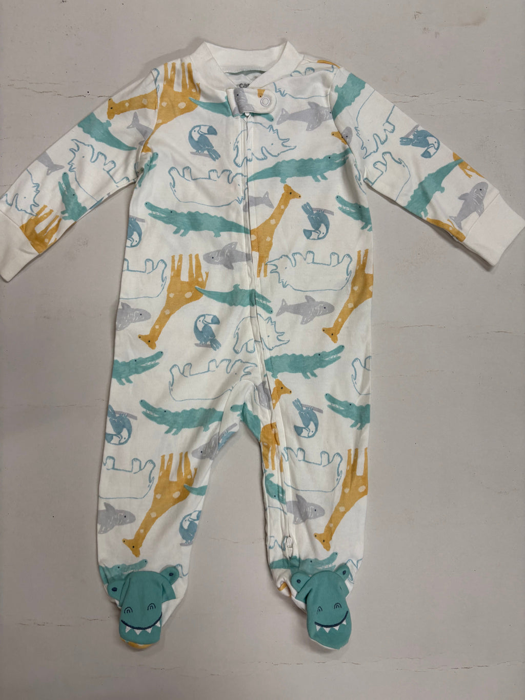 White dino 🦕 - Baby high quality jumpsuit