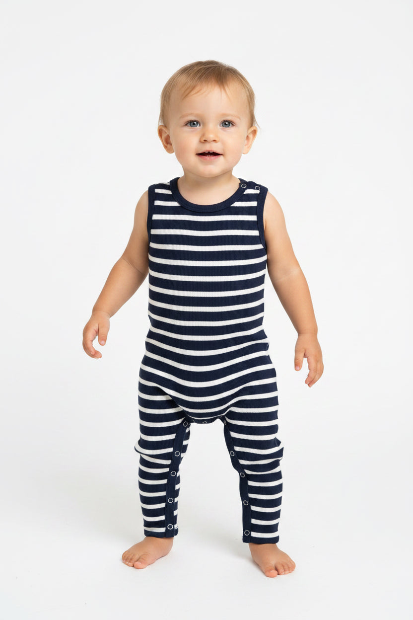 Navy strips-High Quality Baby Jumpsuits