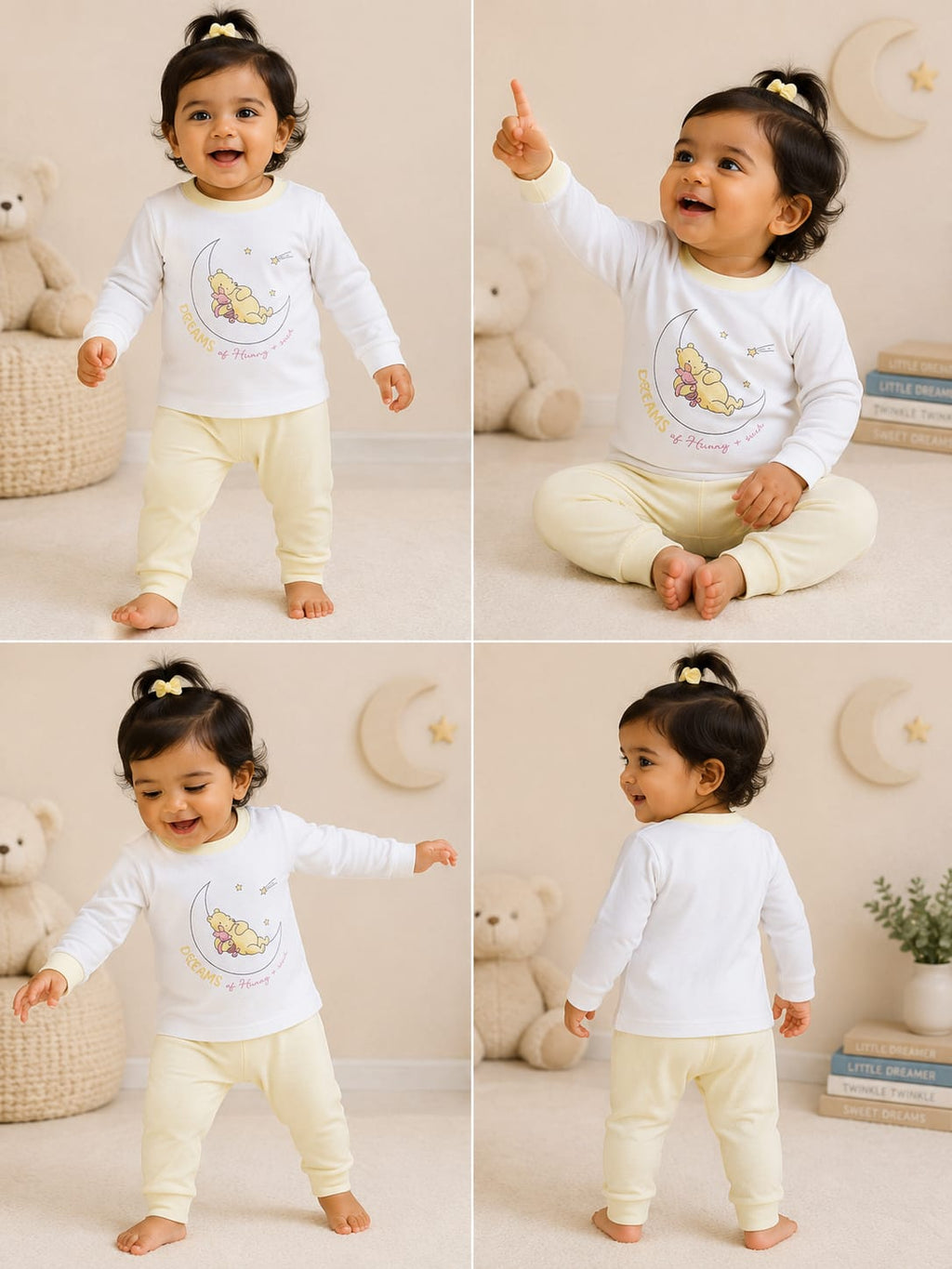 White with yellow DREAMS - full sleeve set