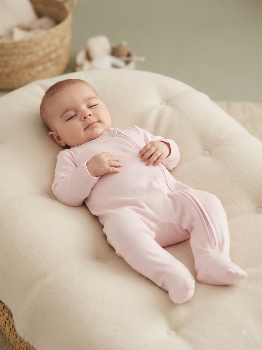 Baby pink with shoe(zipper)-Baby High quality jumpsuit