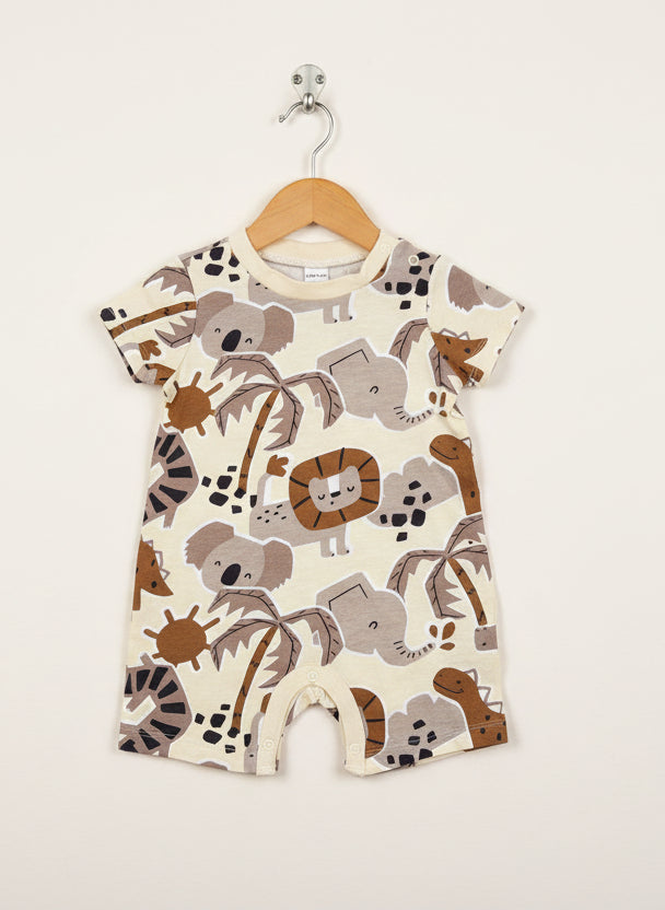Animals 🐘🦁-Baby Half Jumpsuit