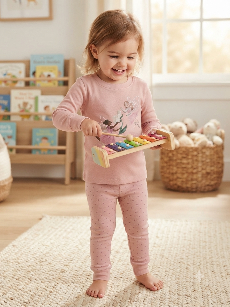 Half pink -Full  Sleeve co - Ords Set