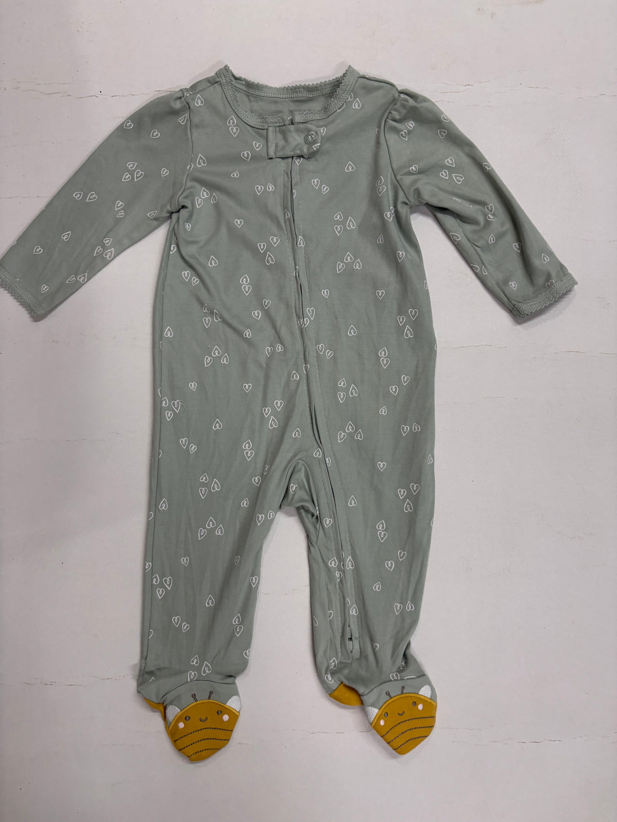 Sage green with Shoe- Baby high quality jumpsuit