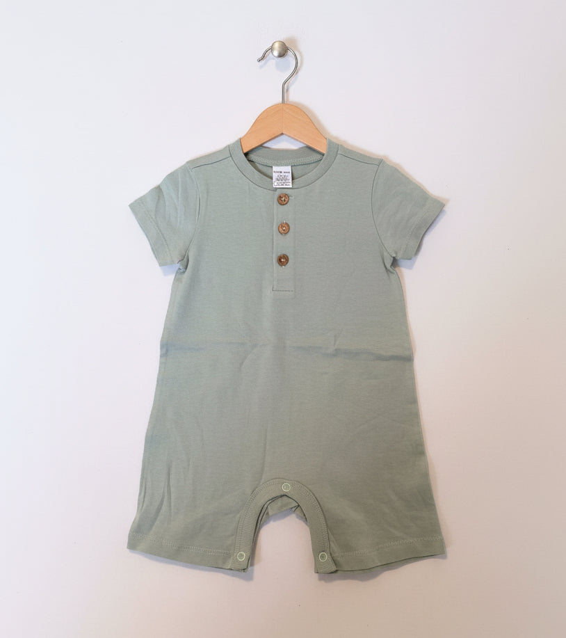 Pista green-Baby half Jumpsuits