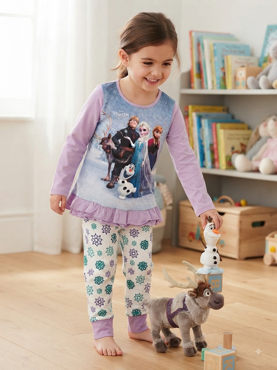 Violet FROZEN -Kids Full Sleeve Set