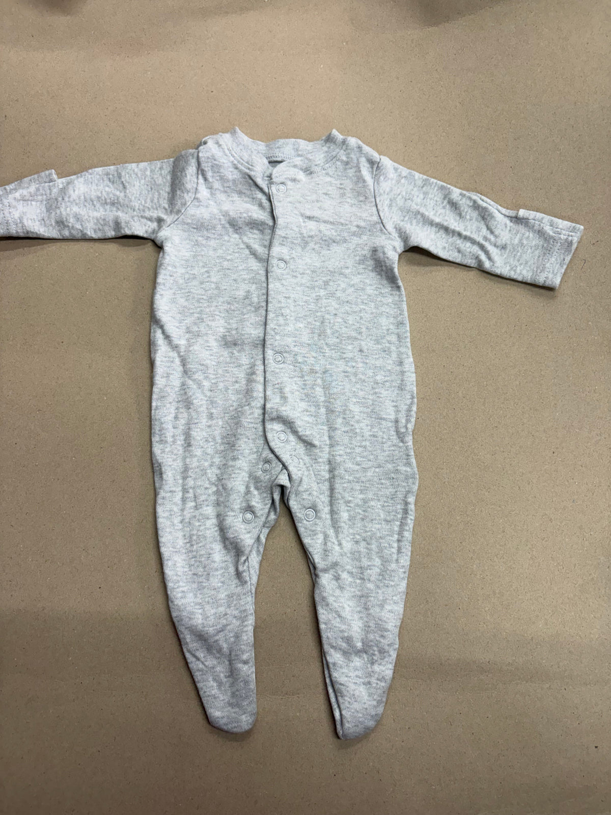 Grey with shoe (snap button)-Baby High quality jumpsuit