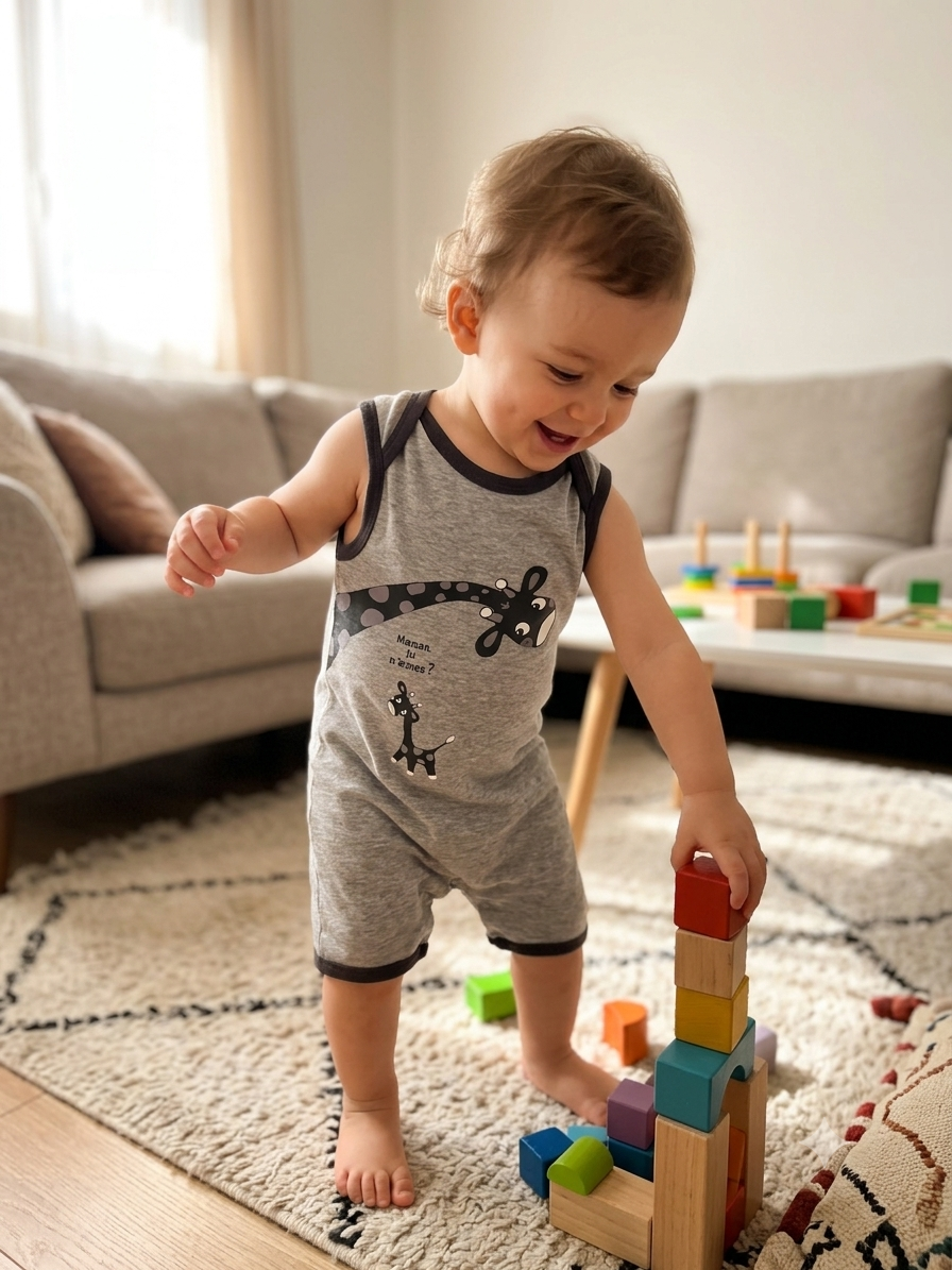 Maman tu maimes- baby half Jumpsuit