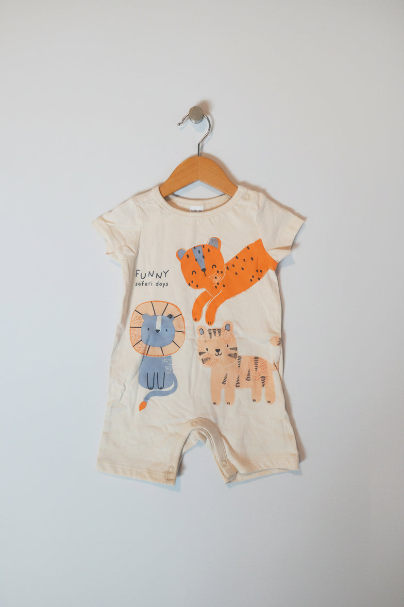 FUNNY safari days 🐅🦁🐱- Baby half Jumpsuits