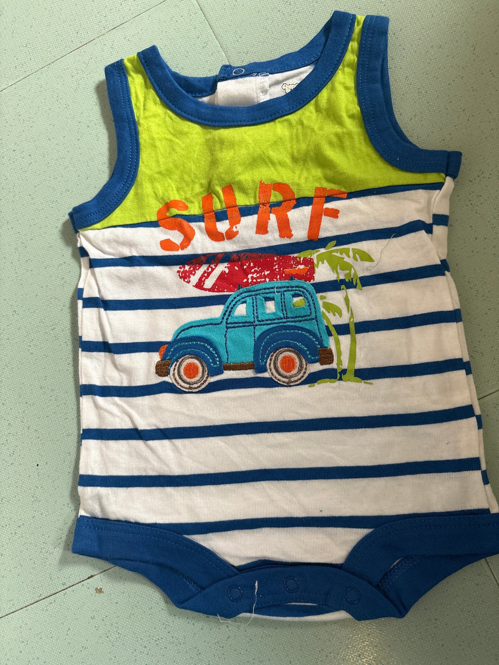 SURF car 🚙-Baby Romper