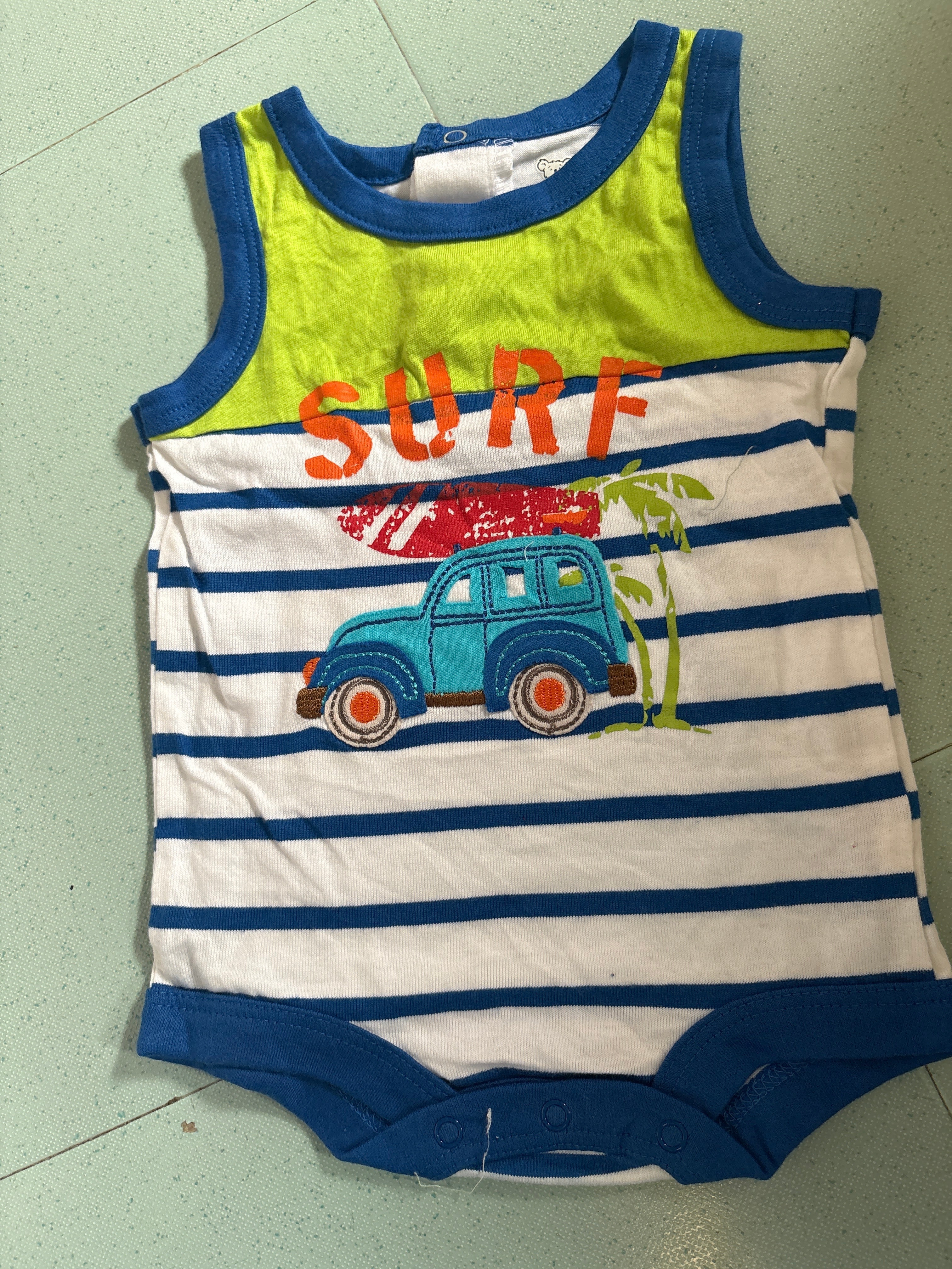 SURF car 🚙-Baby Romper