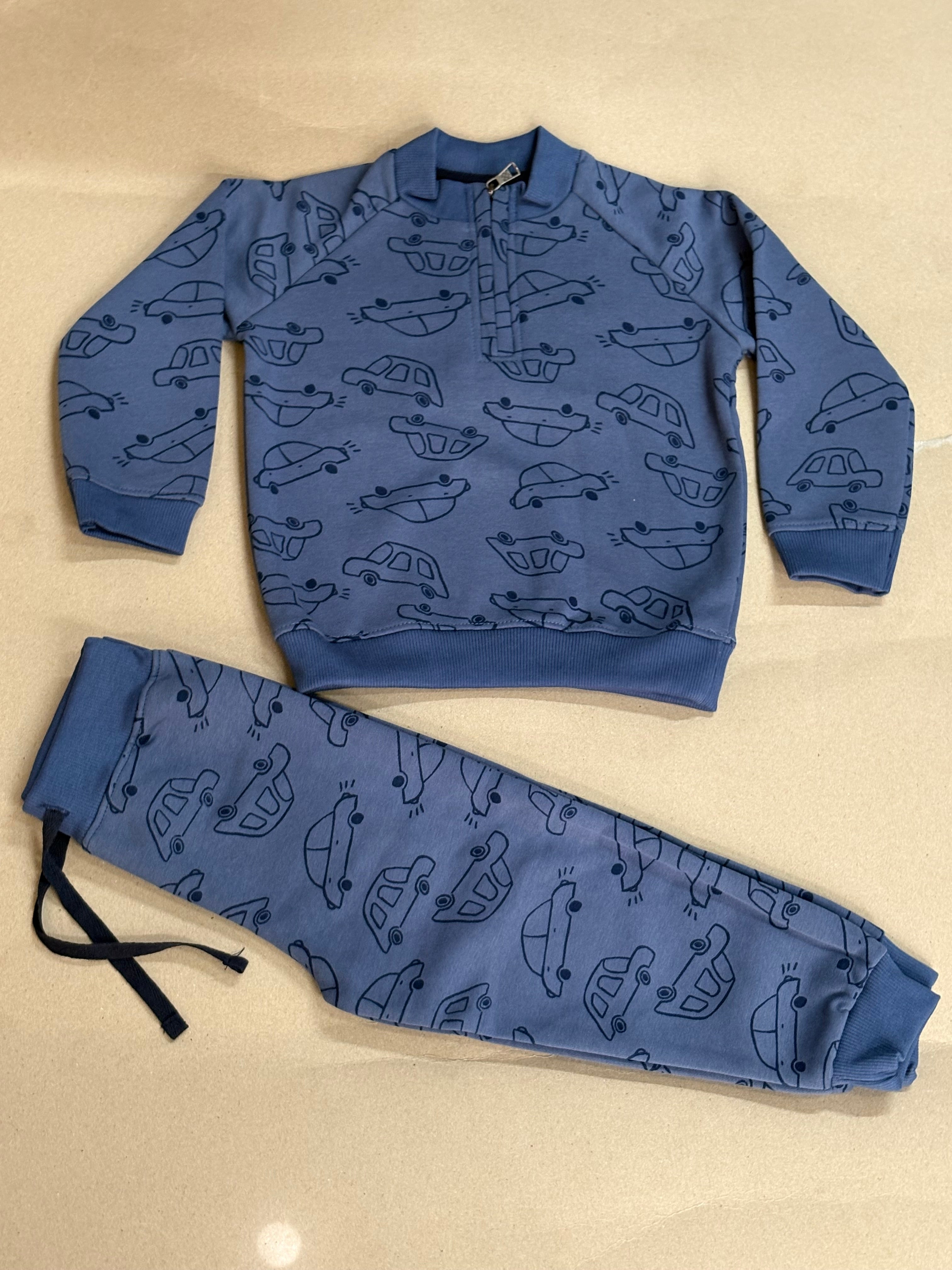 Blue with car 🚙 - Baby winter set