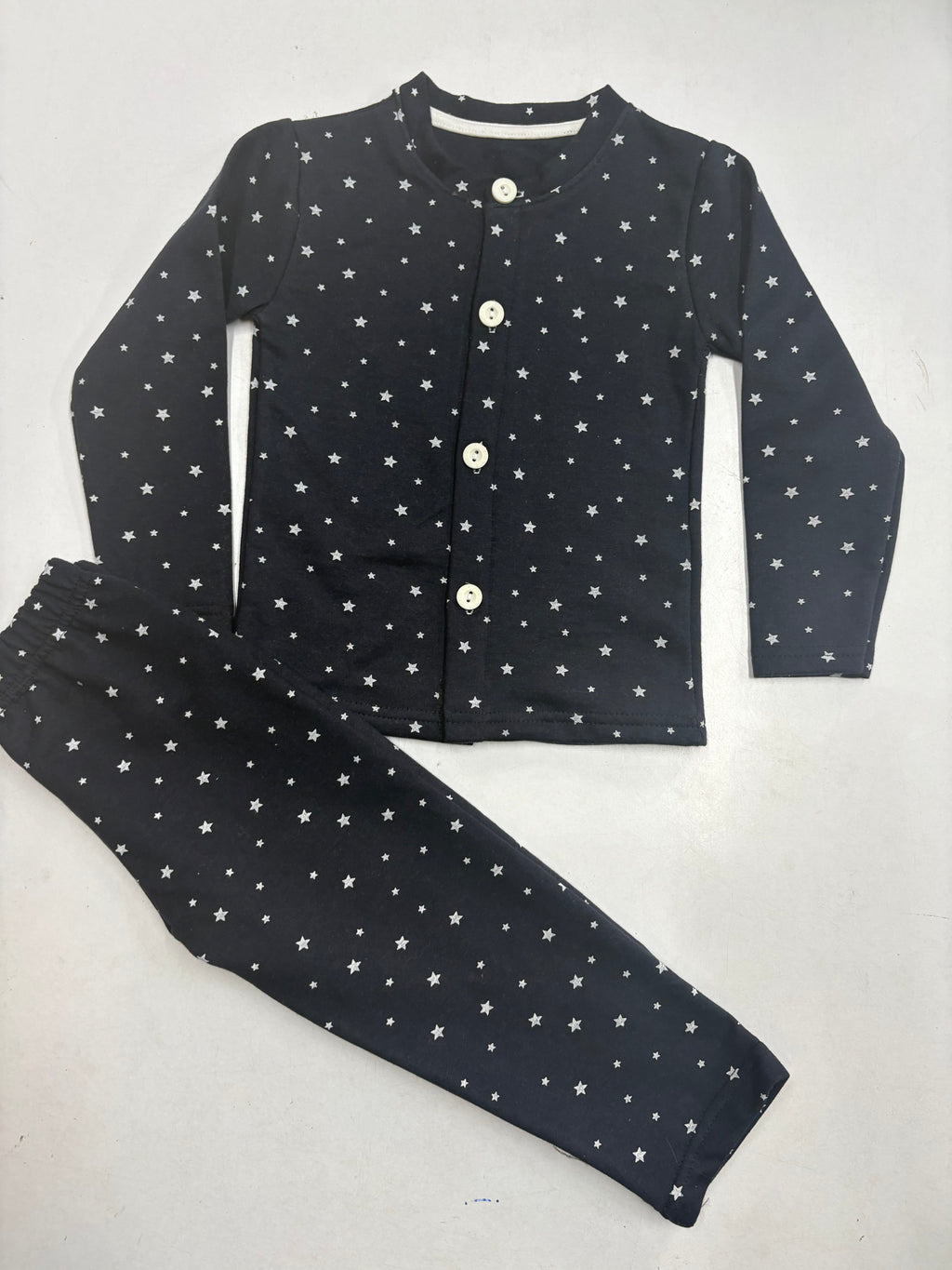 Premium winter wears, Front open ￼ Black with white star, theme LoopKnit-6