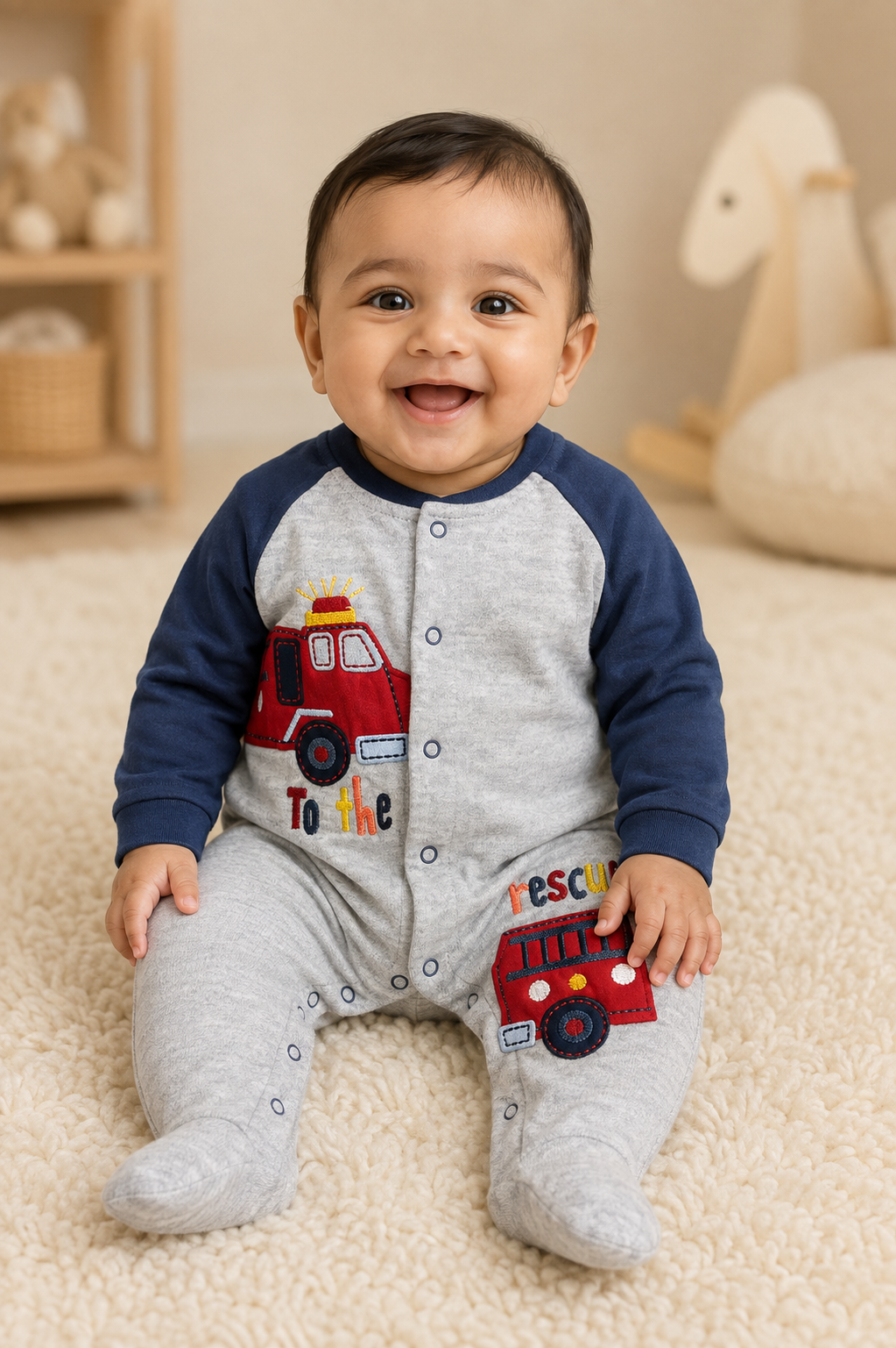 Red rescue vehicle -full Jumpsuits