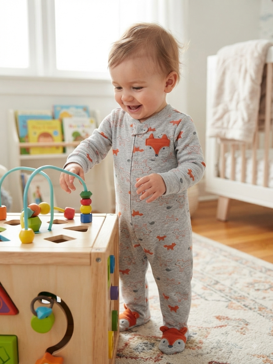 Grey Fog with shoe- Baby high quality jumpsuit