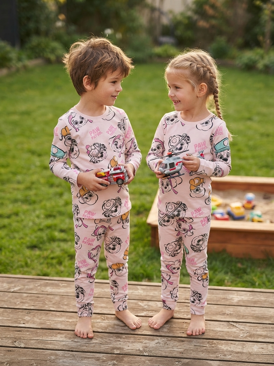 This pink Paw Patrol-Premium winter wears LoopKnit
