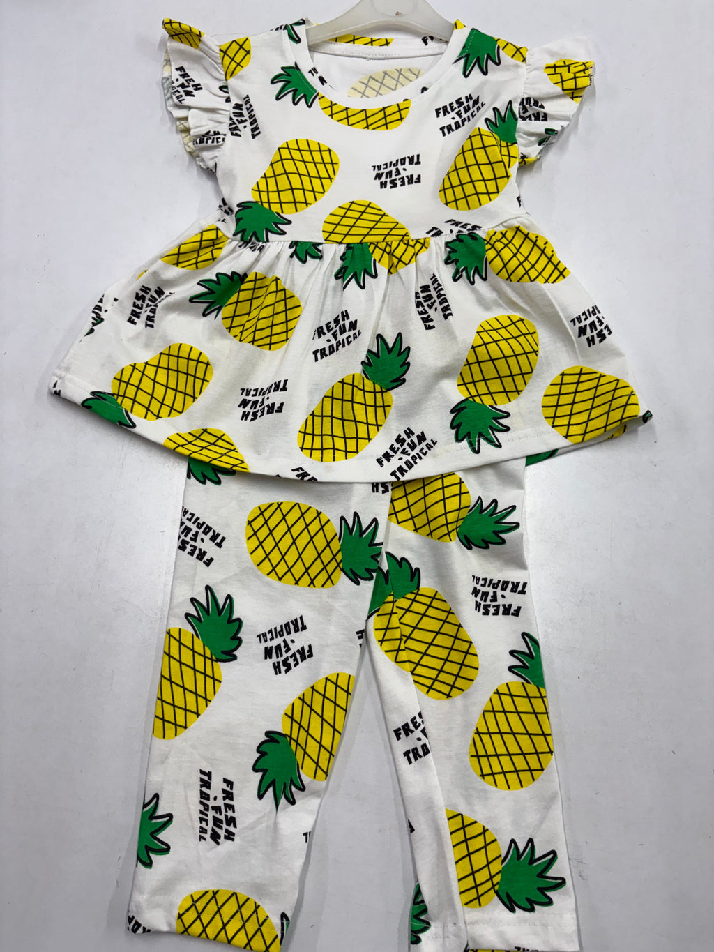 Pineapple Peplum Co-ord Girls set.