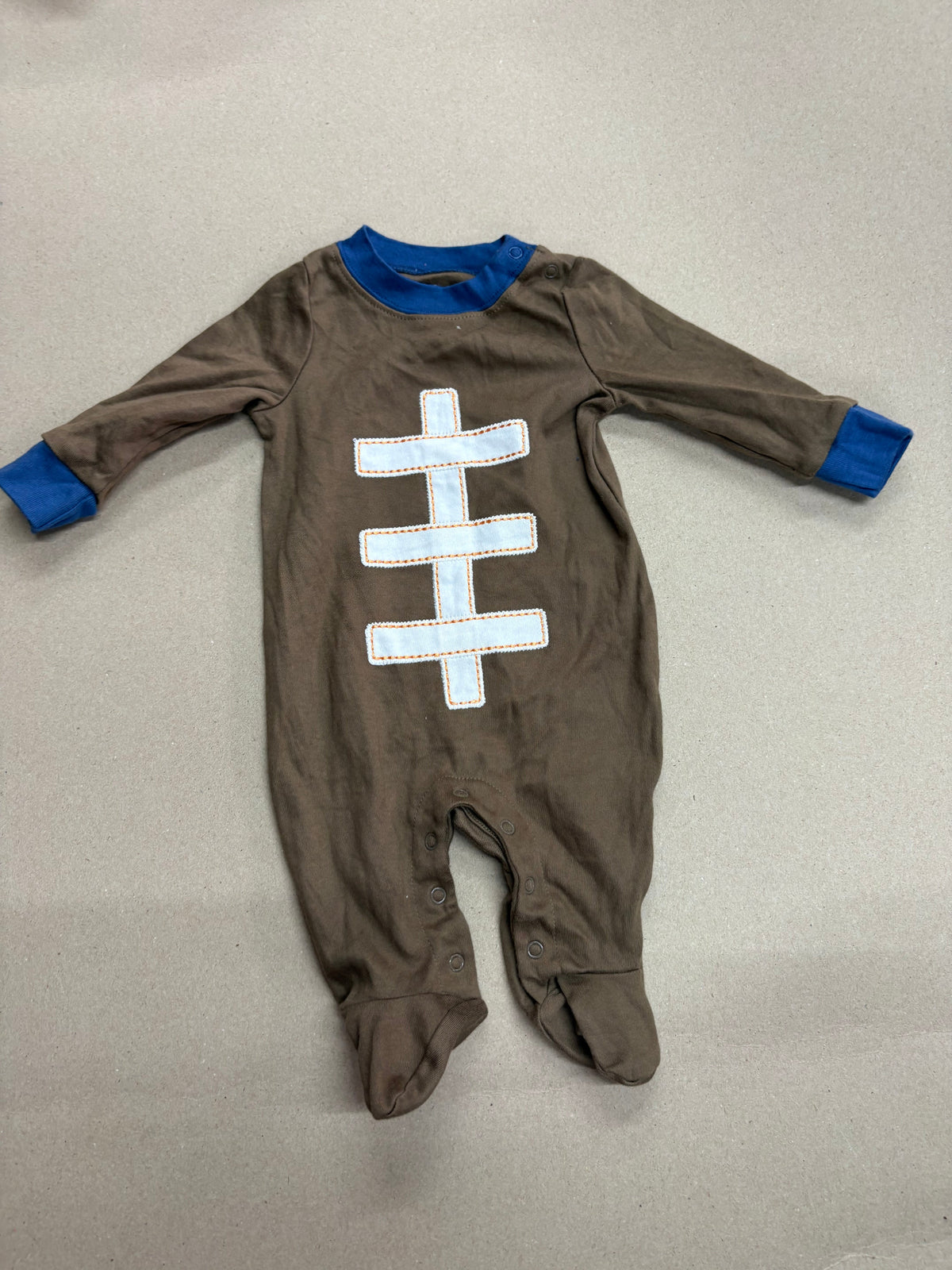 Brown with shoe (snap button)-Baby High quality jumpsuit