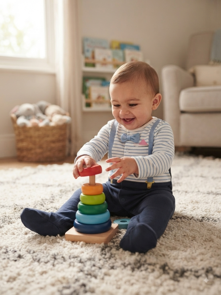 Mock-braces and bow tie design with striped pattern-Baby High quality jumpsuit