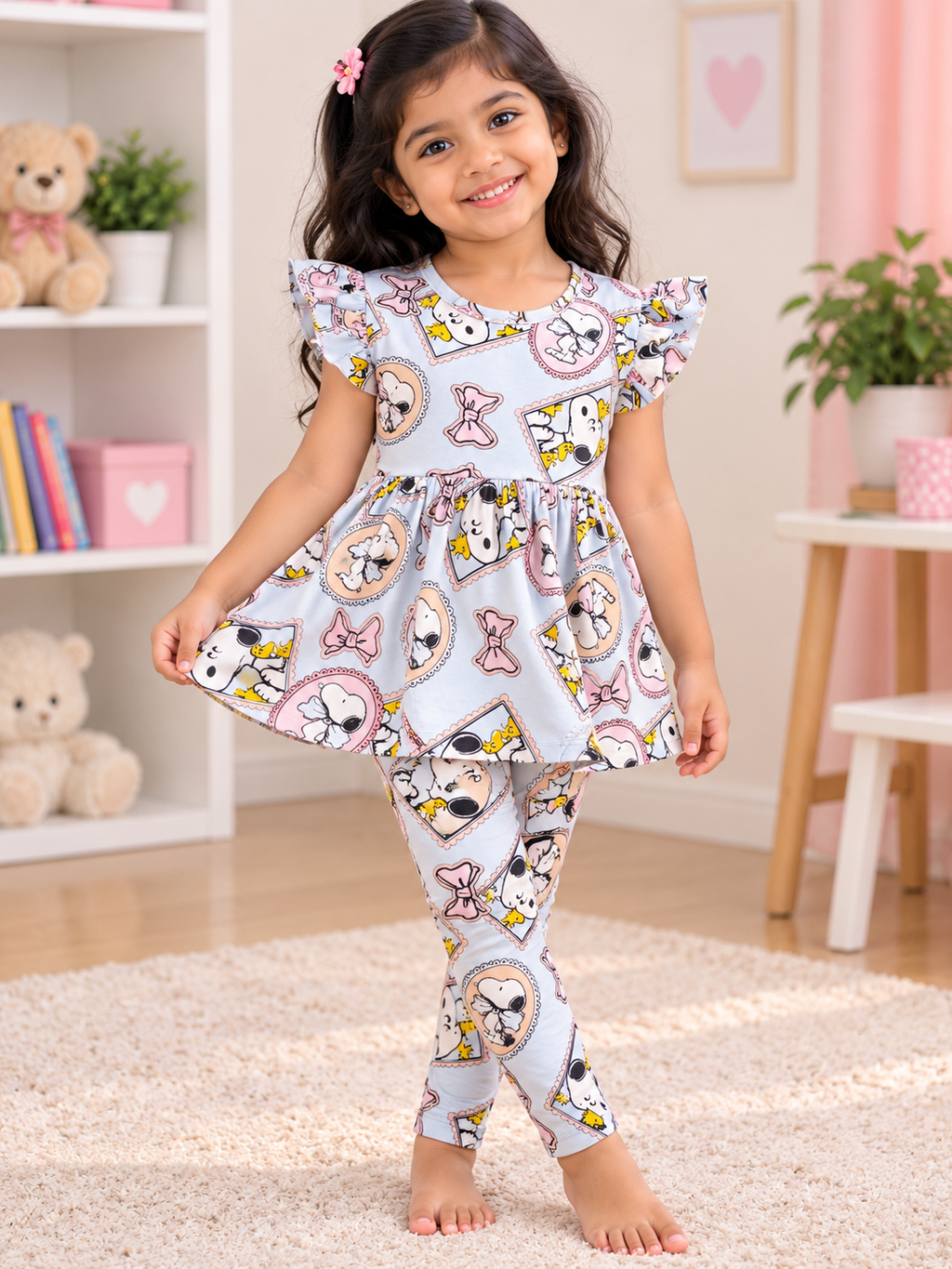 Gary kiddo Colour Peplum Co-ord Girls Sets.