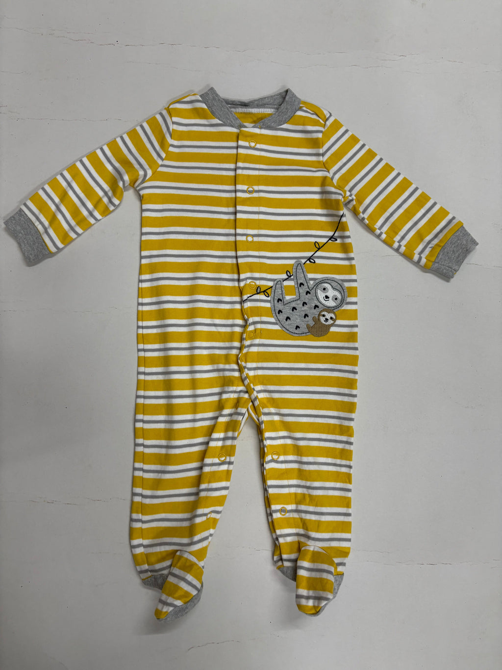 Yellow stripes with shoe - Baby high quality jumpsuit