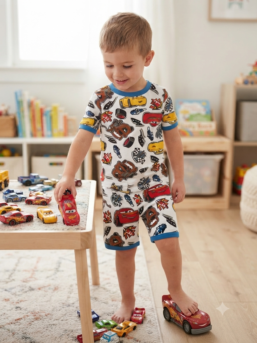 Red Race car -Kids Co-Ord Set premium quality