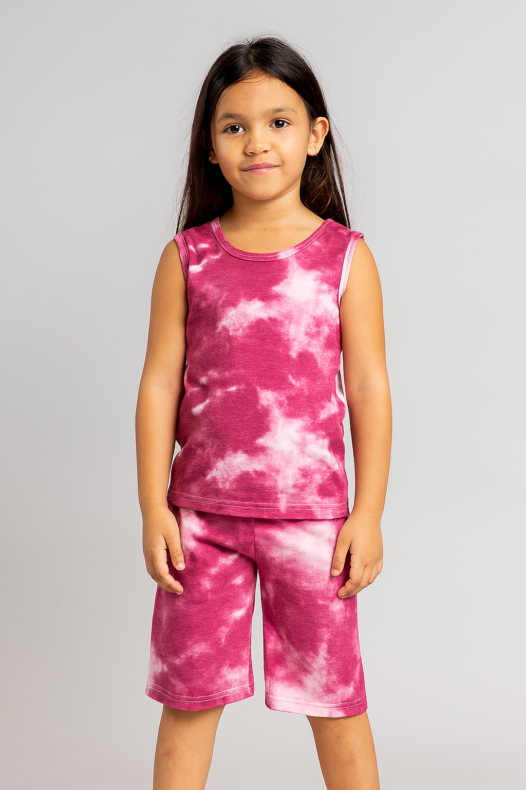 Magenta Pink Tie & Dye - Sleeveless co-ords