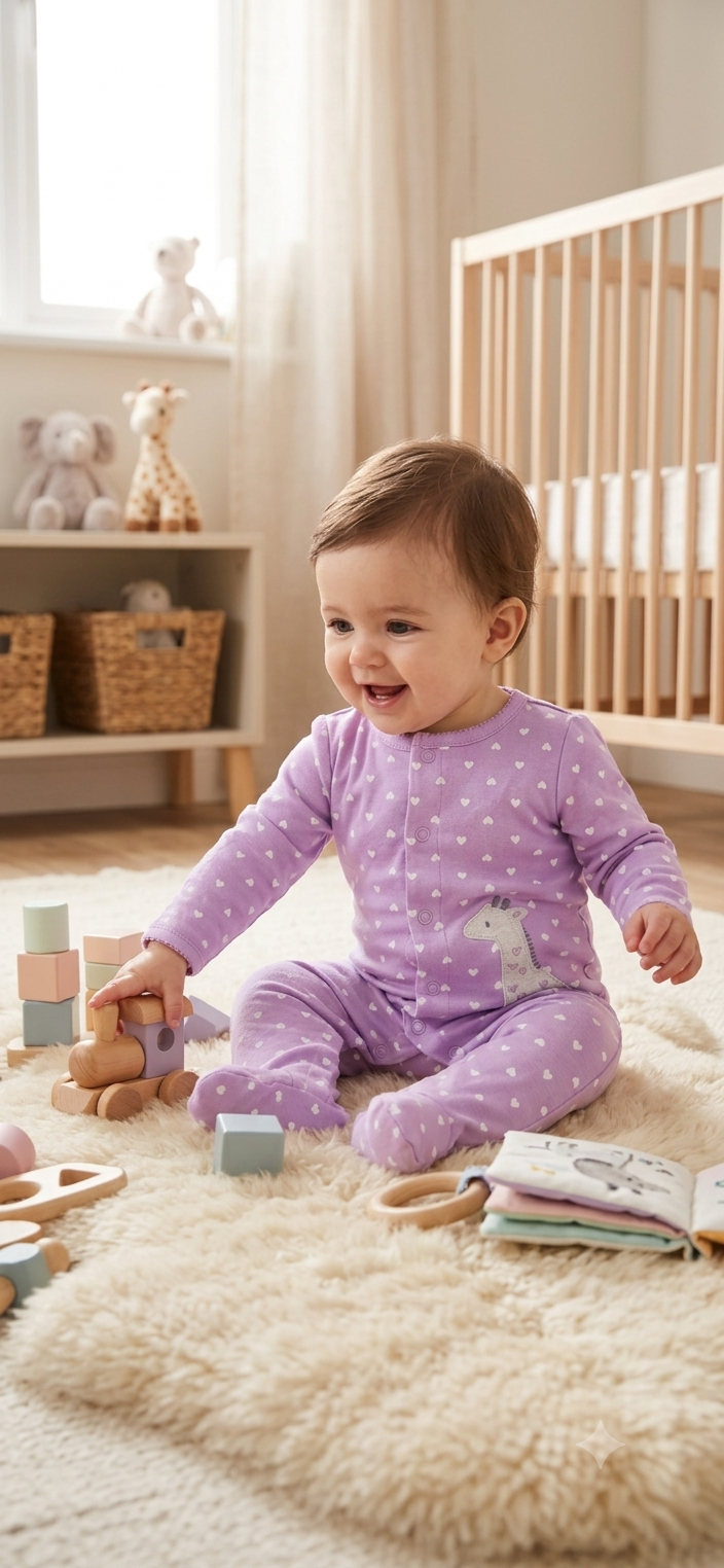 Purple with white heart 🤍 🦒with shoe (snap button)- Baby high quality jumpsuit