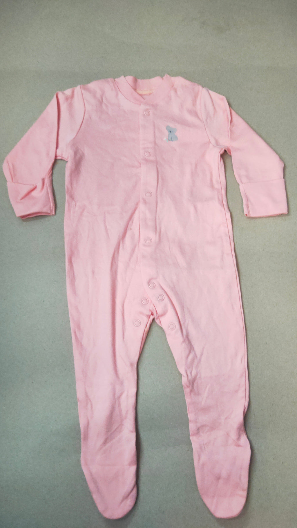 Floral pink with bear 🐻 with shoe (snap button)- Baby high quality jumpsuit