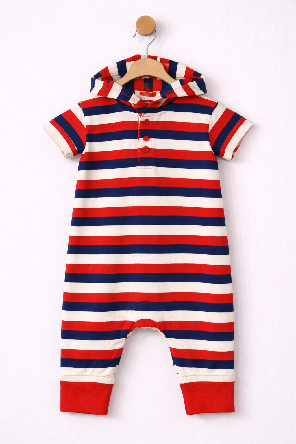 Tri colour hoodie -Baby Jumpsuit
