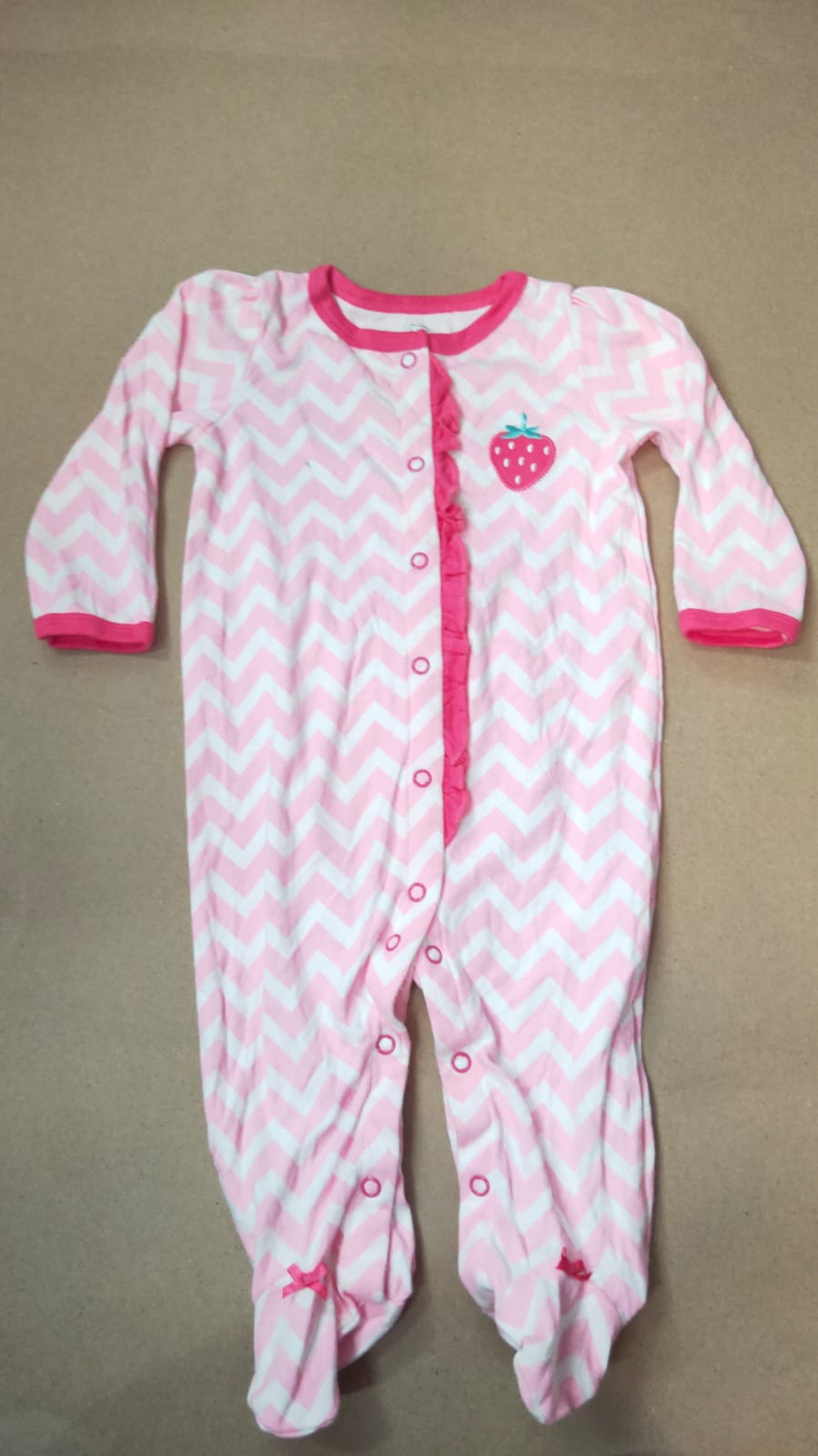 Pink & white straberry 🍓 🍓 Baby high quality Jumpsuit
