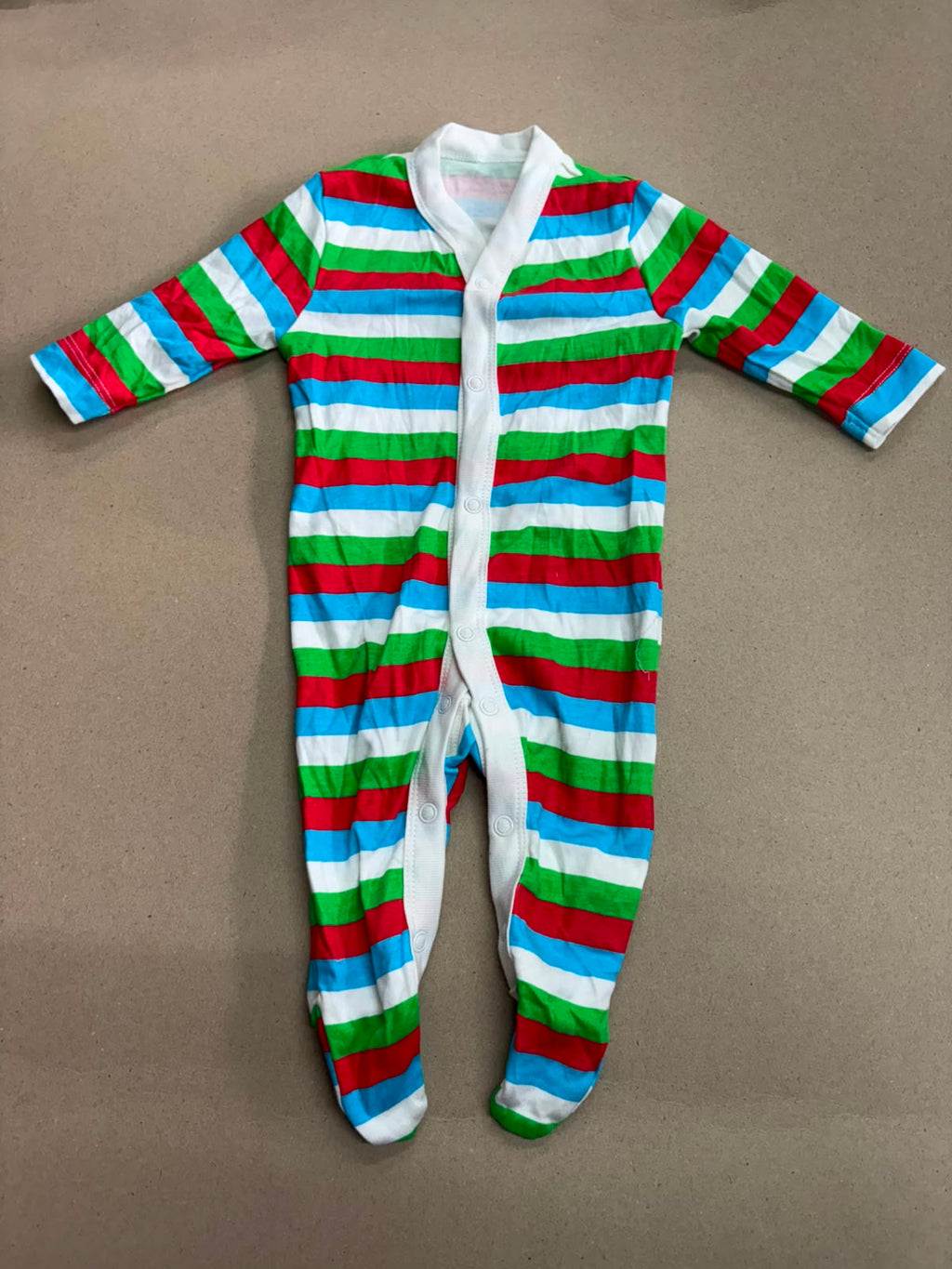 Multi colour line 💚❤️🤍🩵Baby High quality jumpsuit