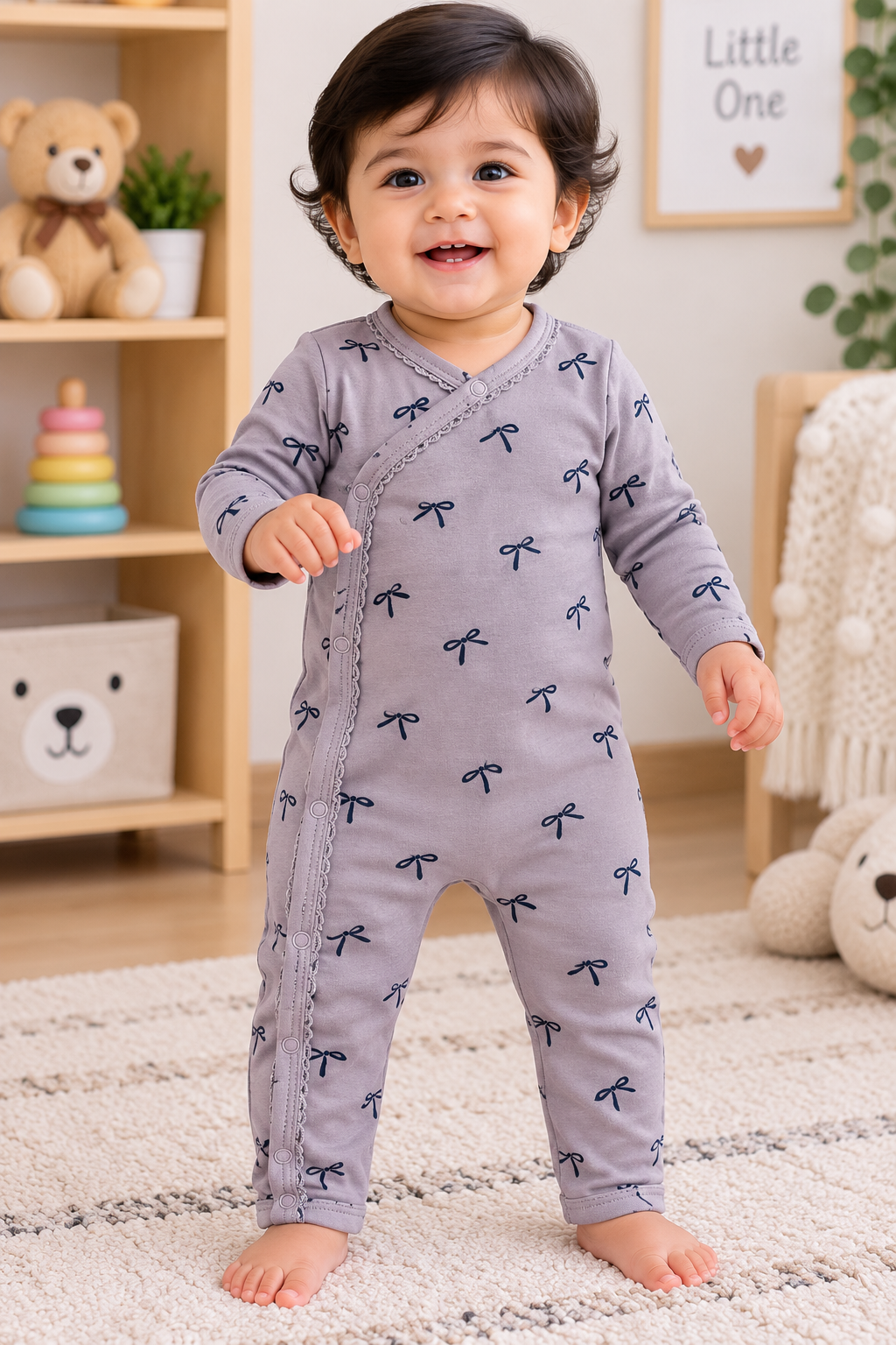 Purple rippon Baby High quality jumpsuit