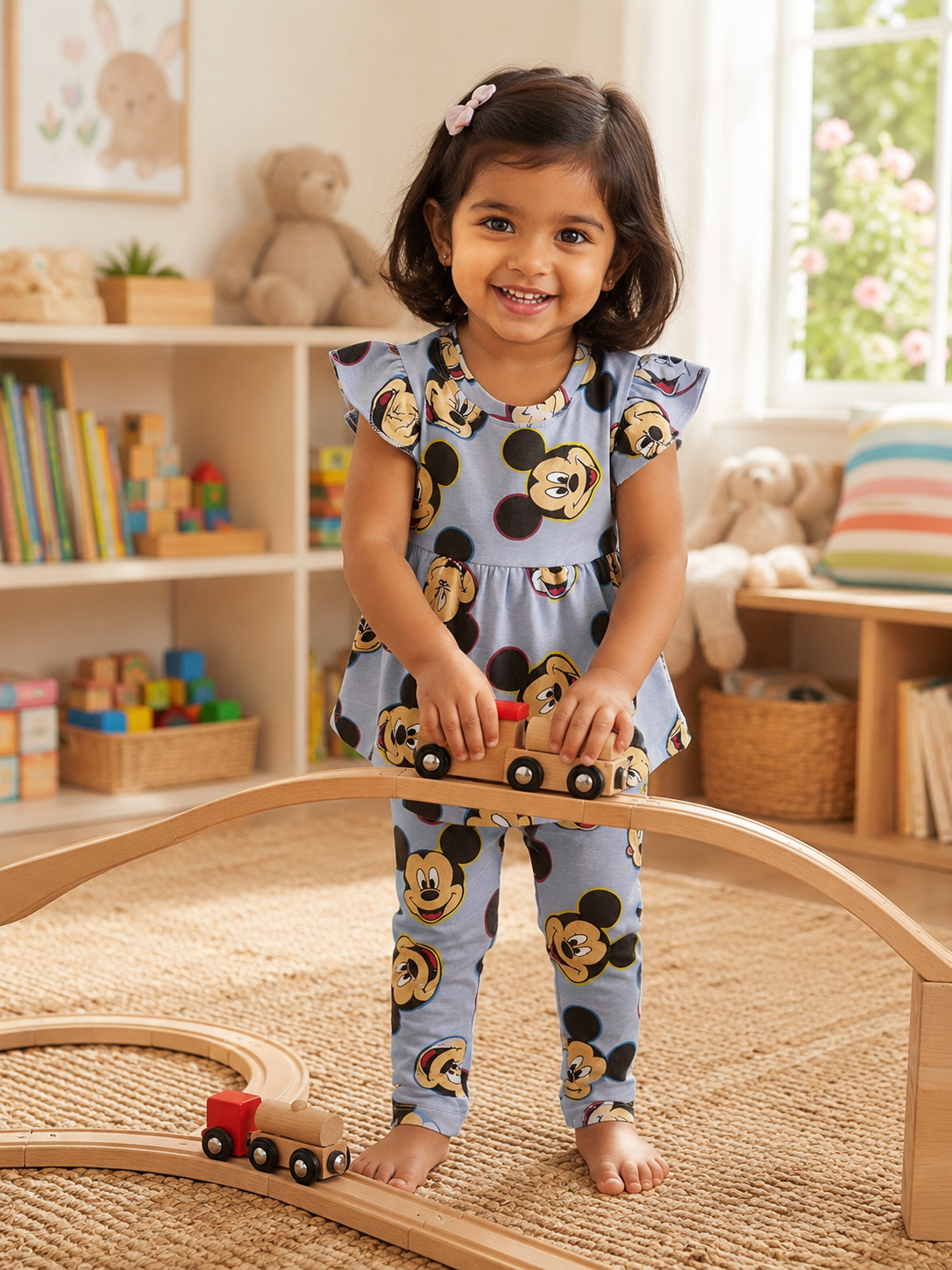 Blue with Mickey - Girls set