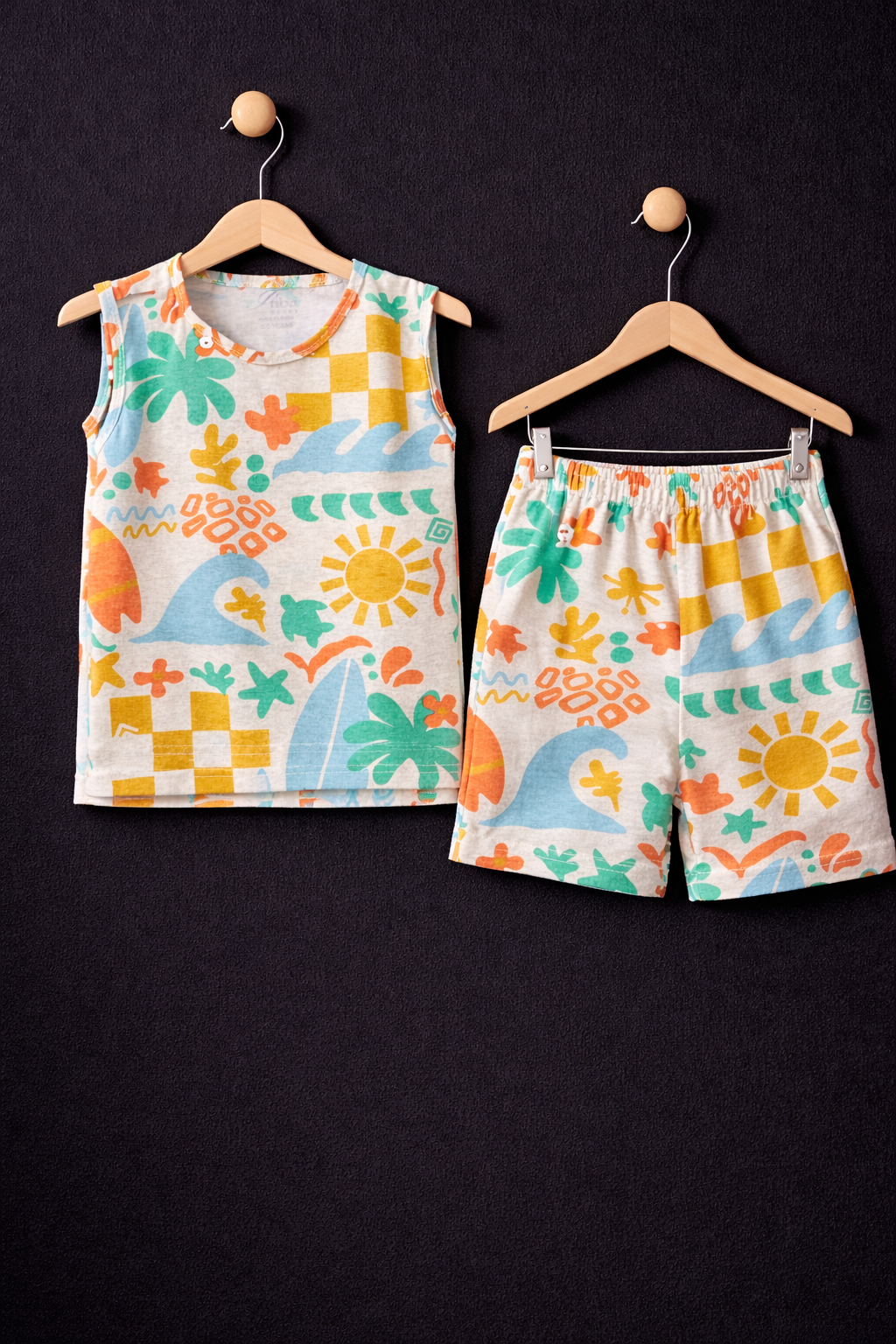 Beach theam -Sleeveless co-ords