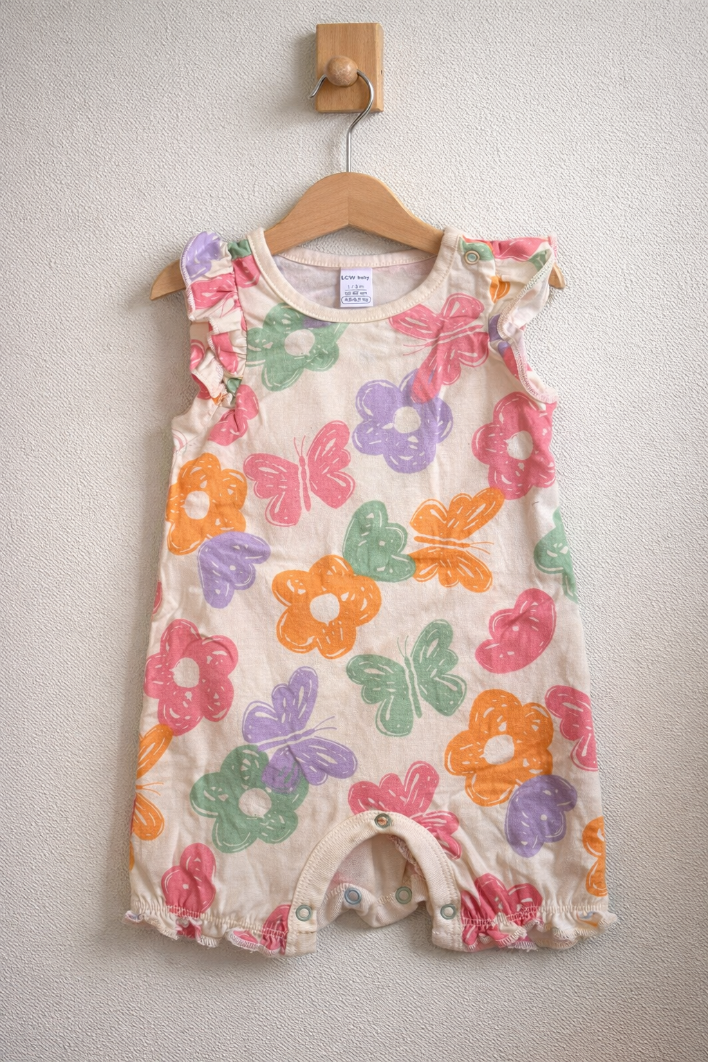 Half white with flowers & butterfly 🦋- Baby Half Jumpsuits