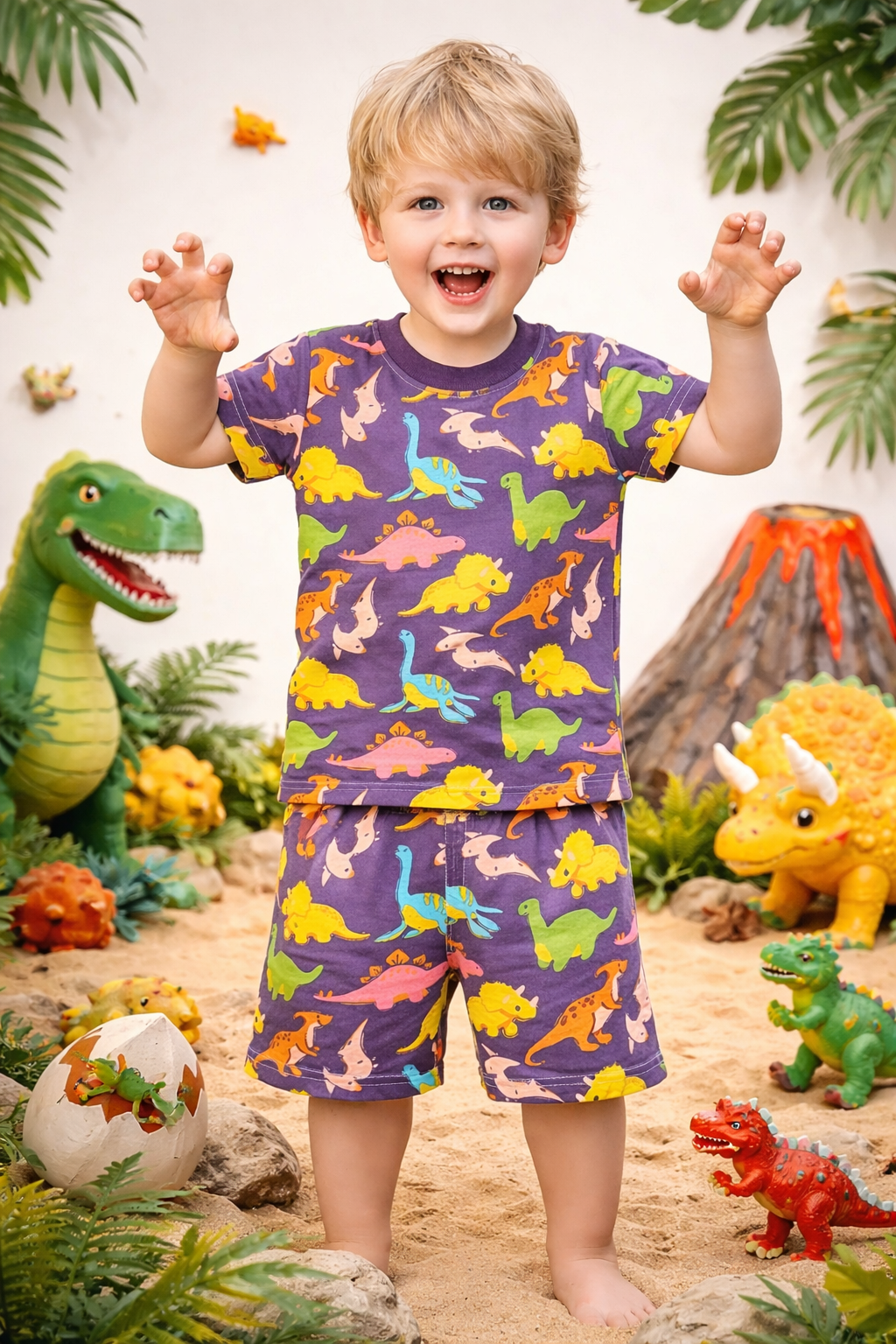 Dino Party Co-Ord Set premium quality.