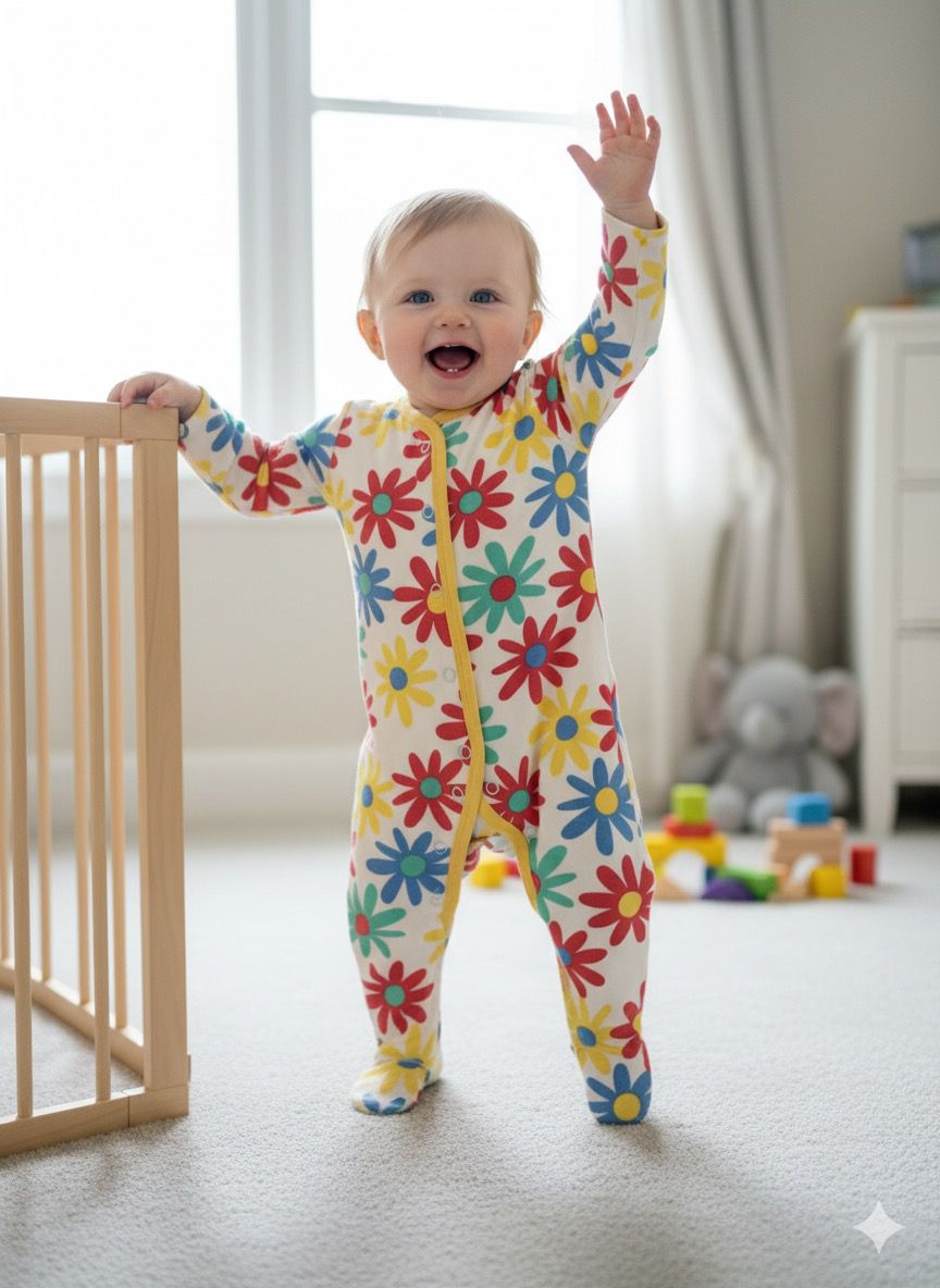 Red Yellow Blue 

Green Big, bold daisy flowers all over the suit