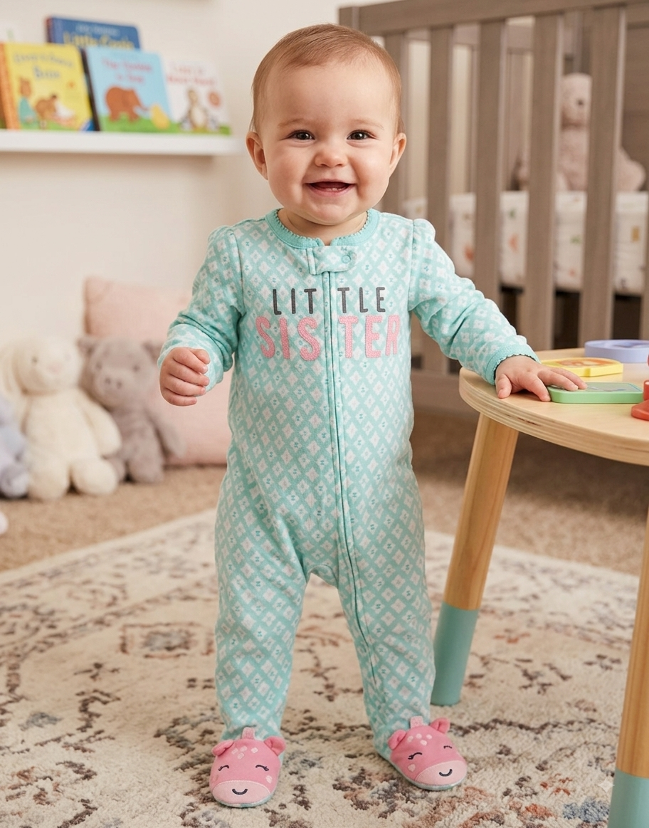 Light green little sister With shoe Baby high quality jumpsuit