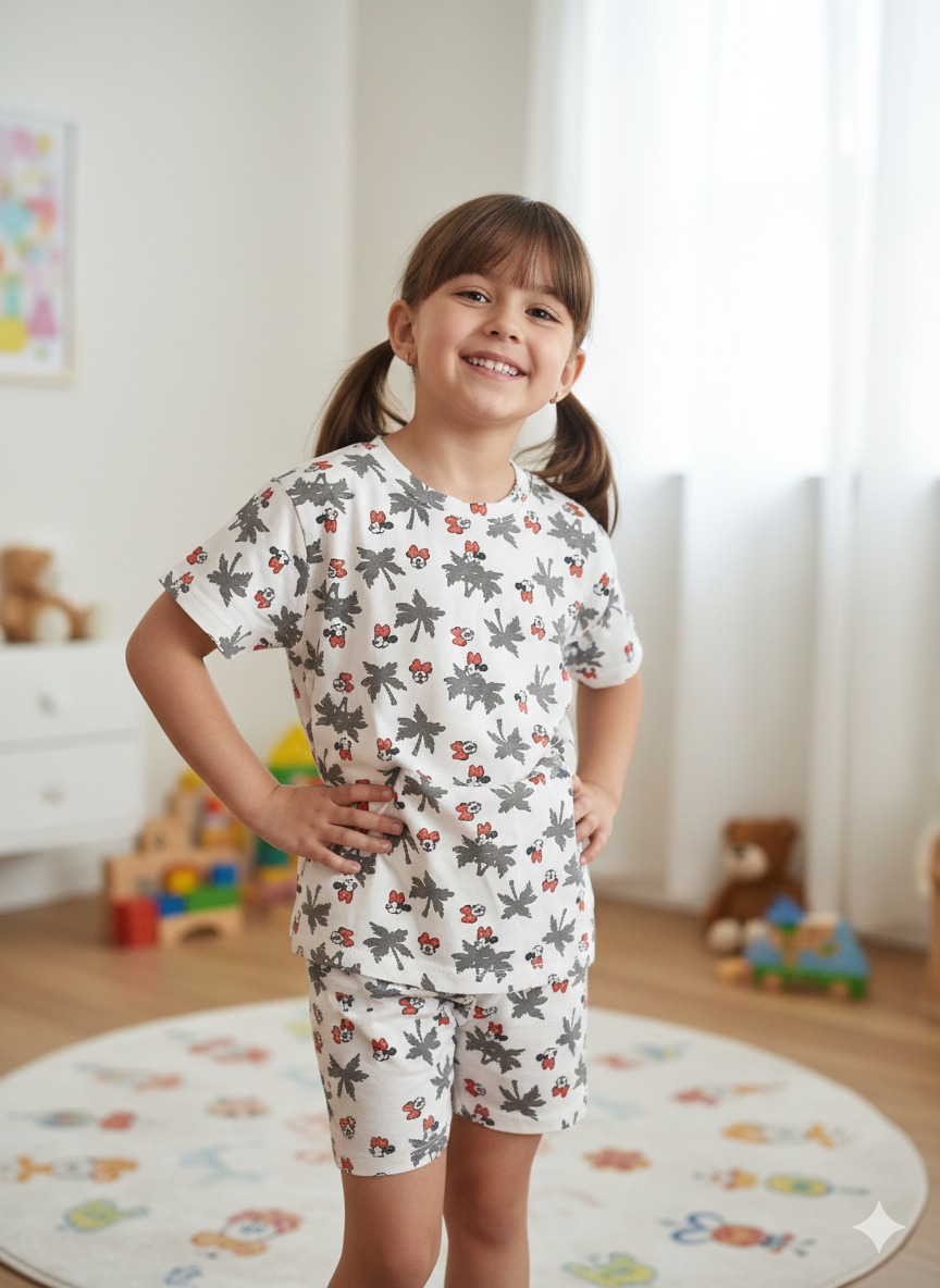 Soft cotton   cute palm-tree and crab prints—comfy, breathable, and perfect for daily wear.