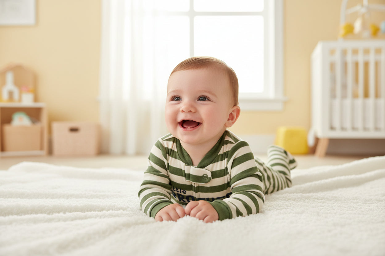 Green little BROTHER -Baby High Quality Jumpsuits
