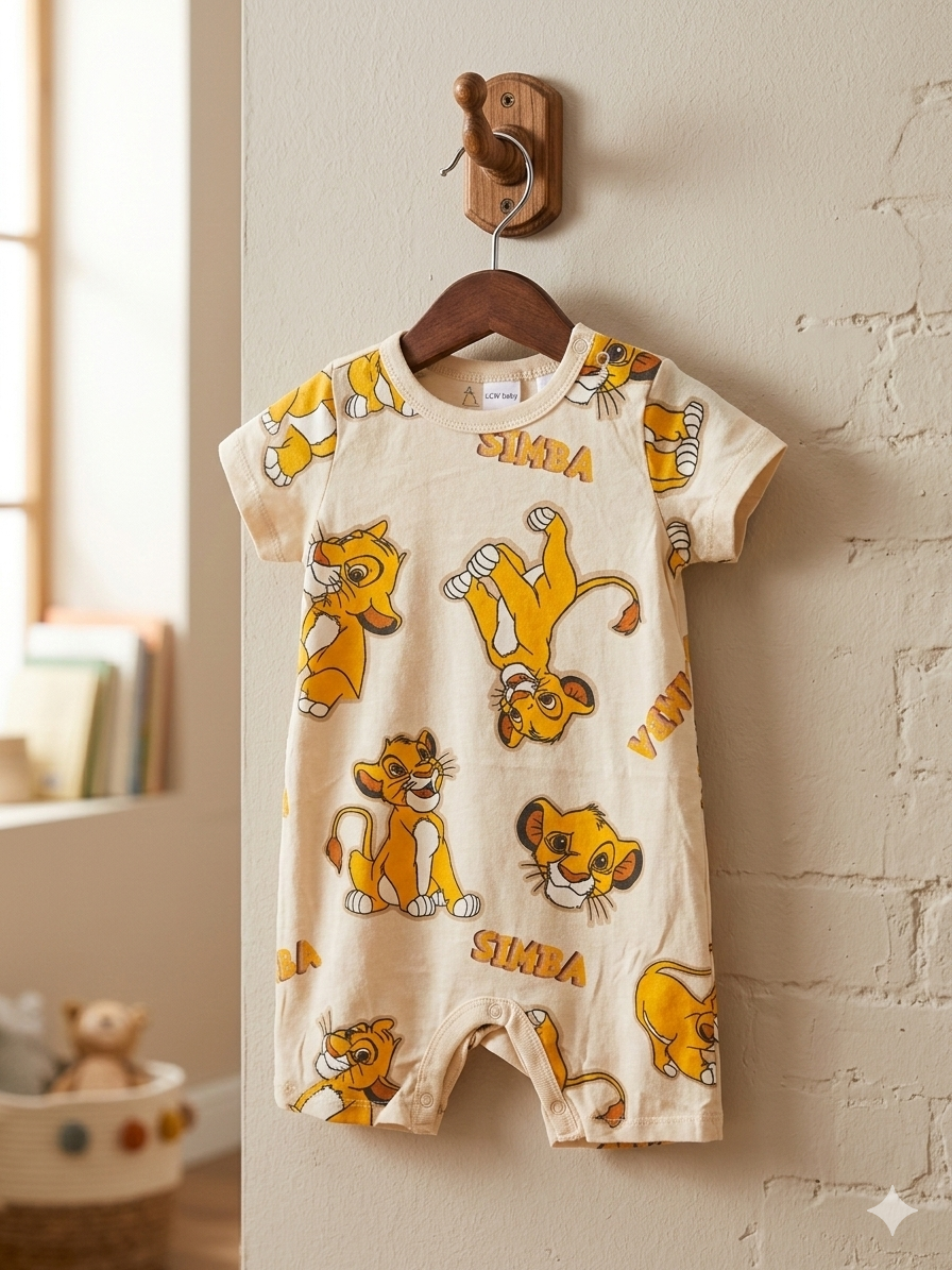 Yellow Simba🦁- Baby half Jumpsuits