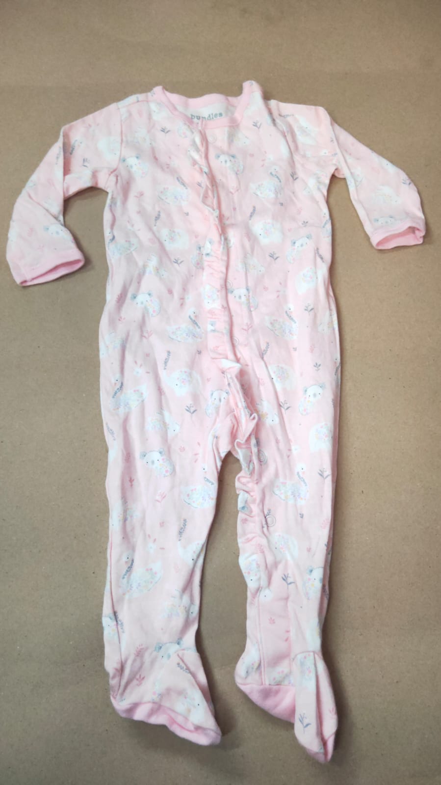 Soft light pink animals with shoe Baby High quality Jumpsuits