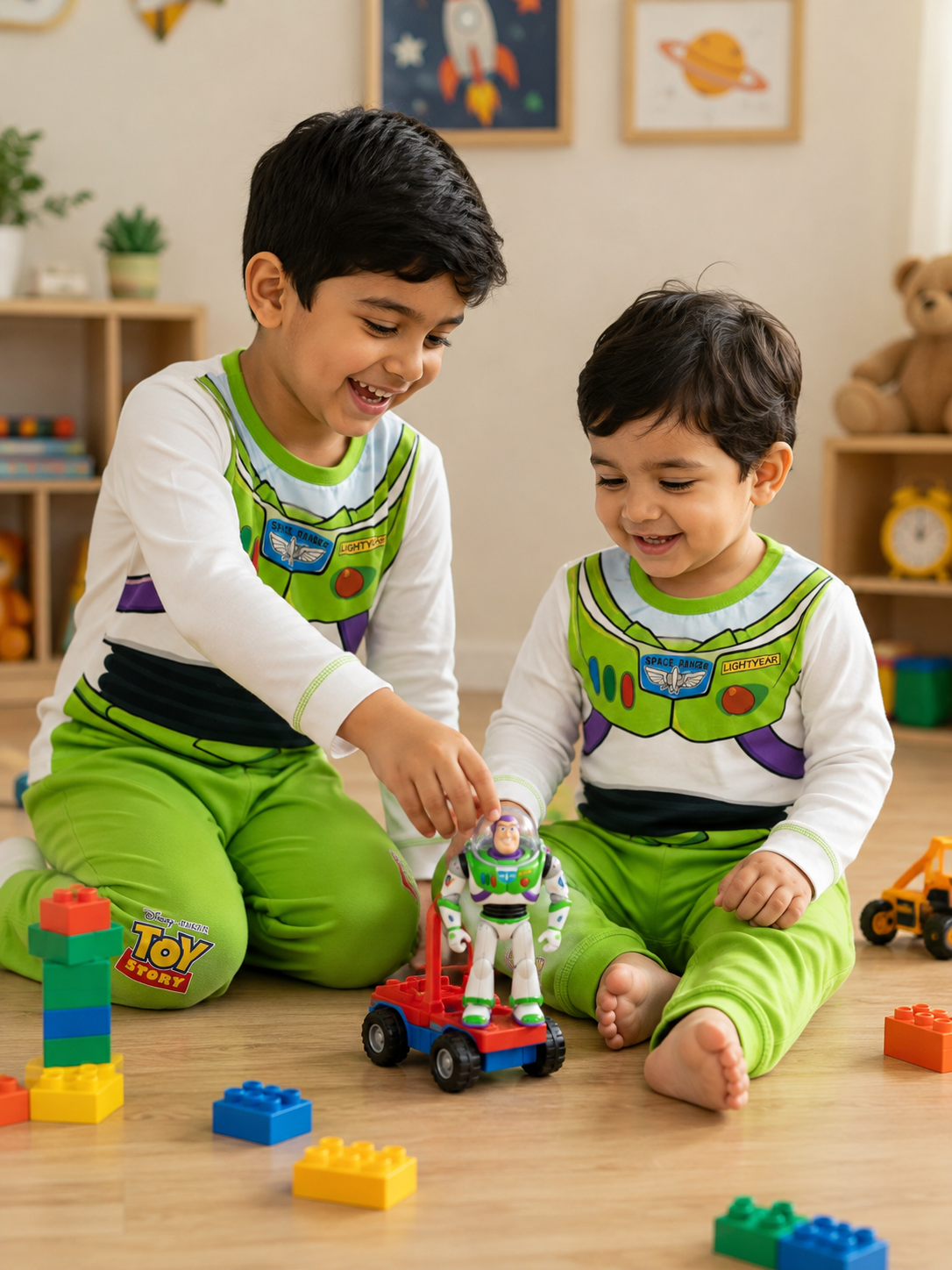 Peas Green Kids Full Sleeve Set