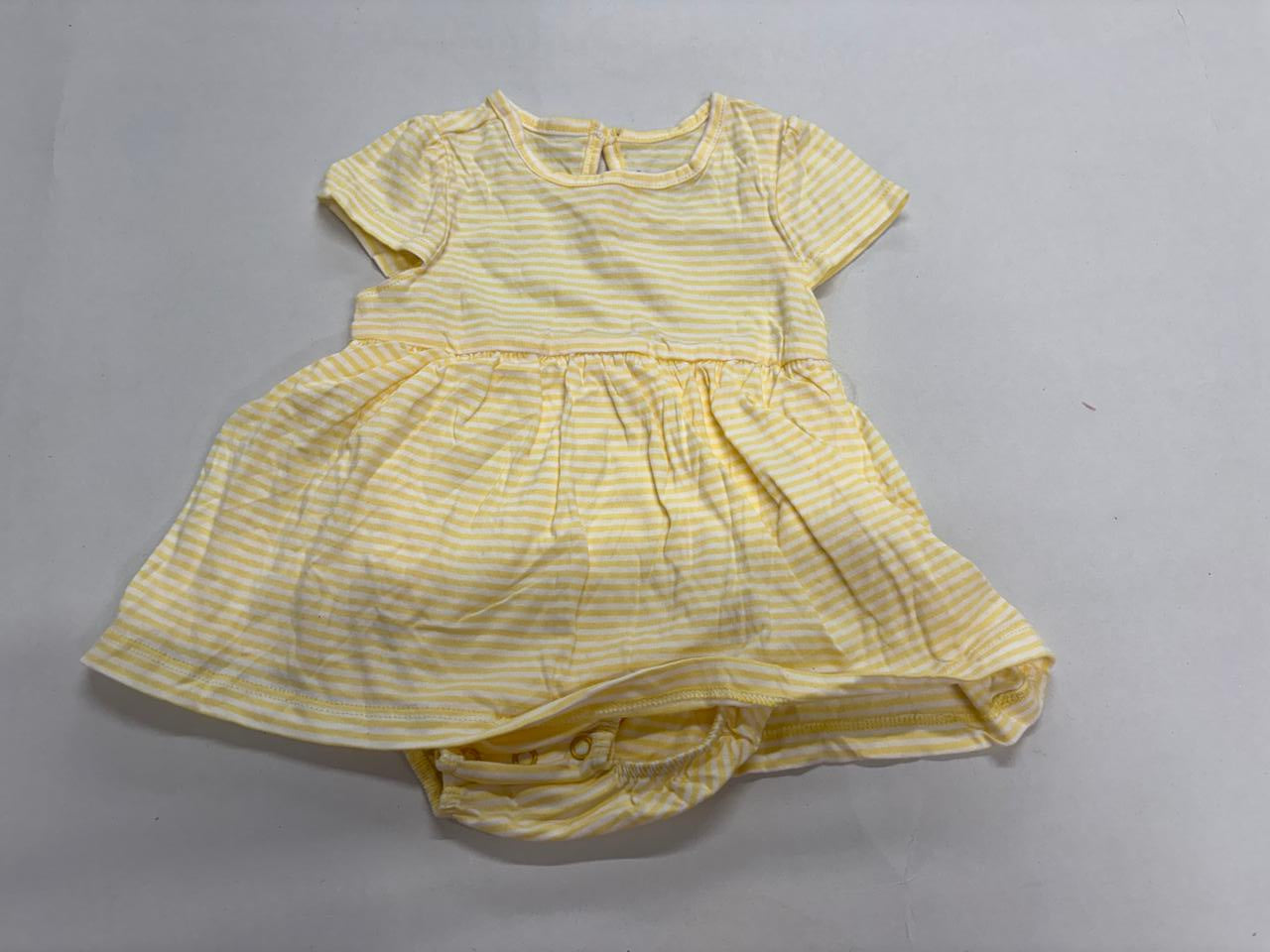 Yellow line -onesies   frock