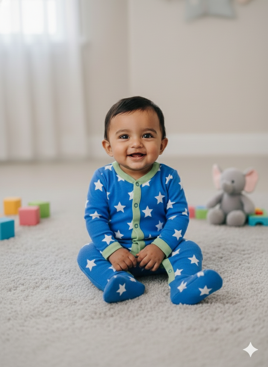 Blue Starry Nights Suit