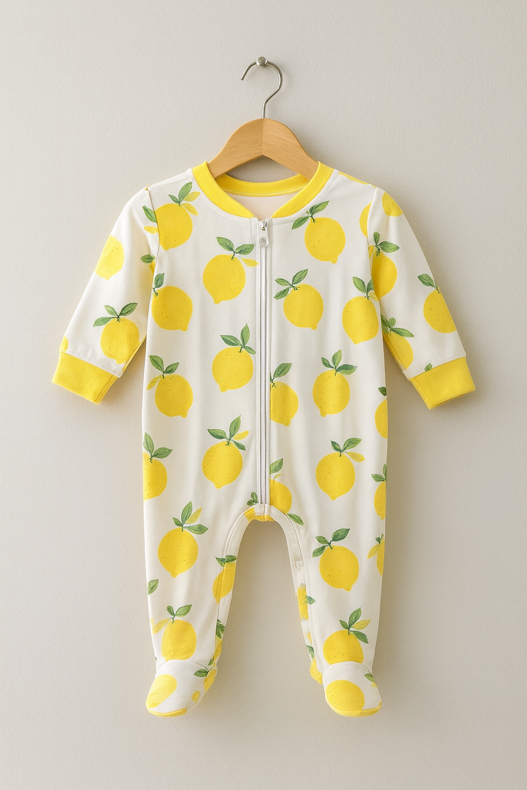 Citrus Garden Soft Cotton Sleepsuit