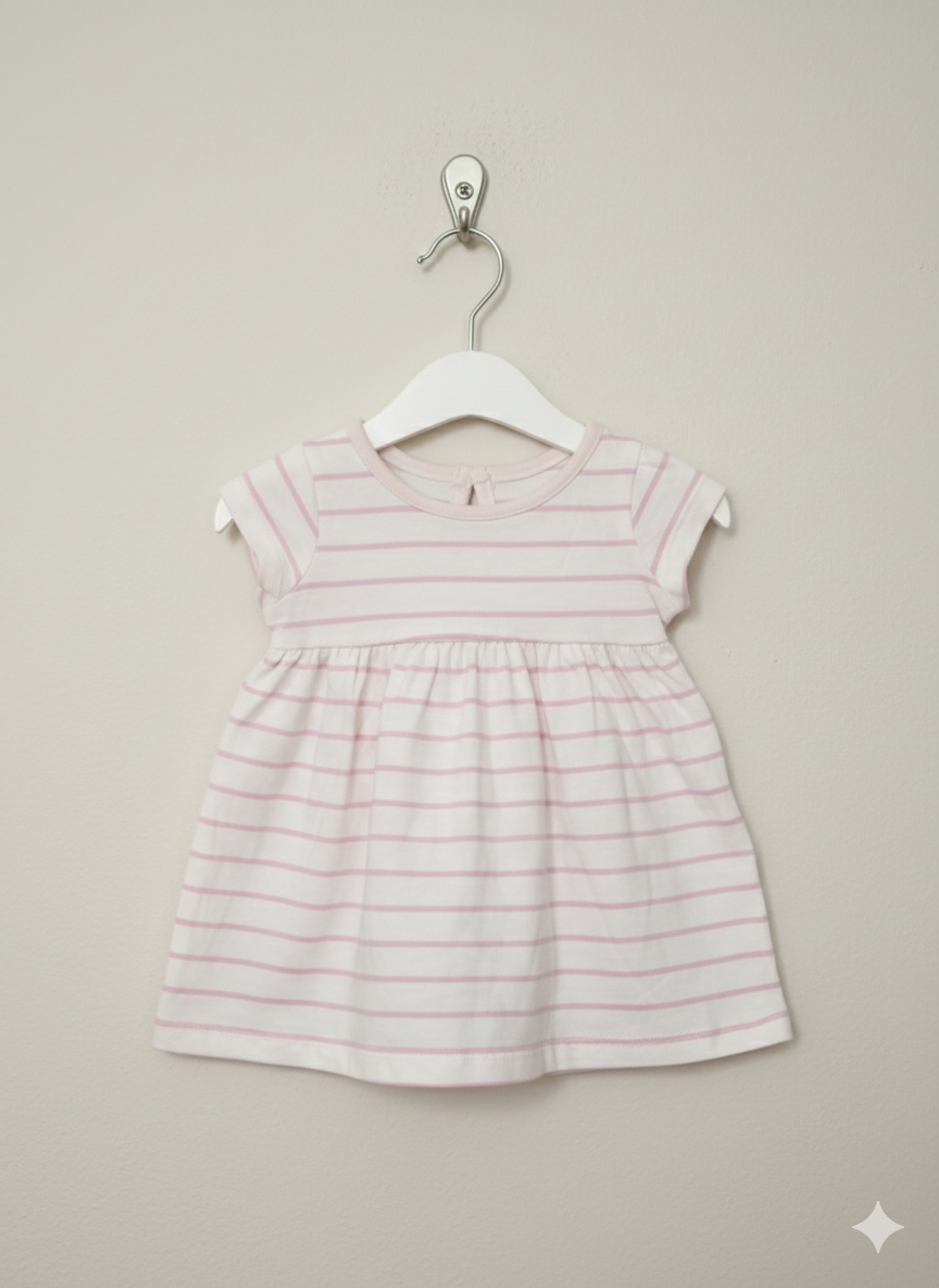 Pink line -Baby frock
