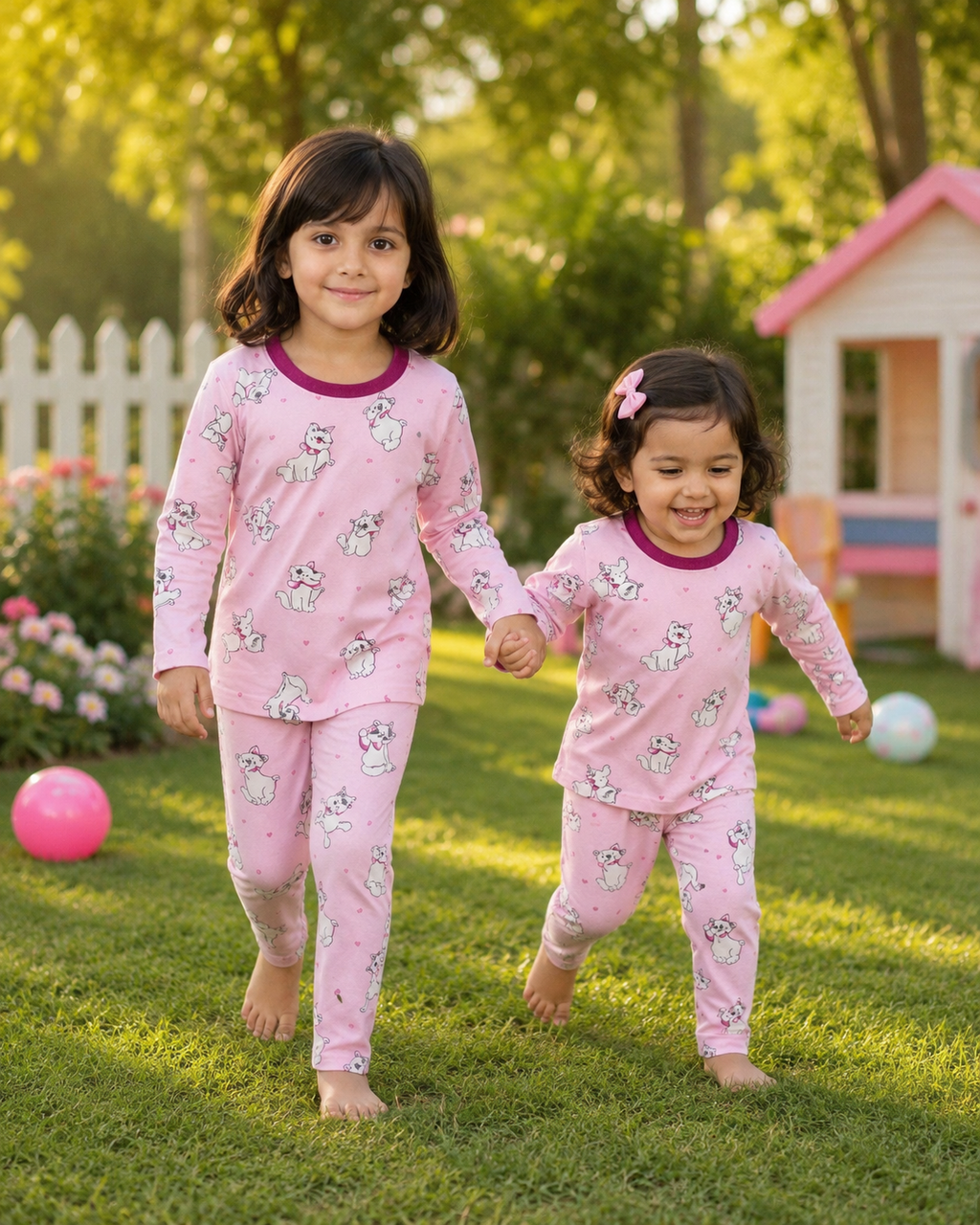 Premium winter wear -Soft pink  Marie The Aristocats Pajama Set